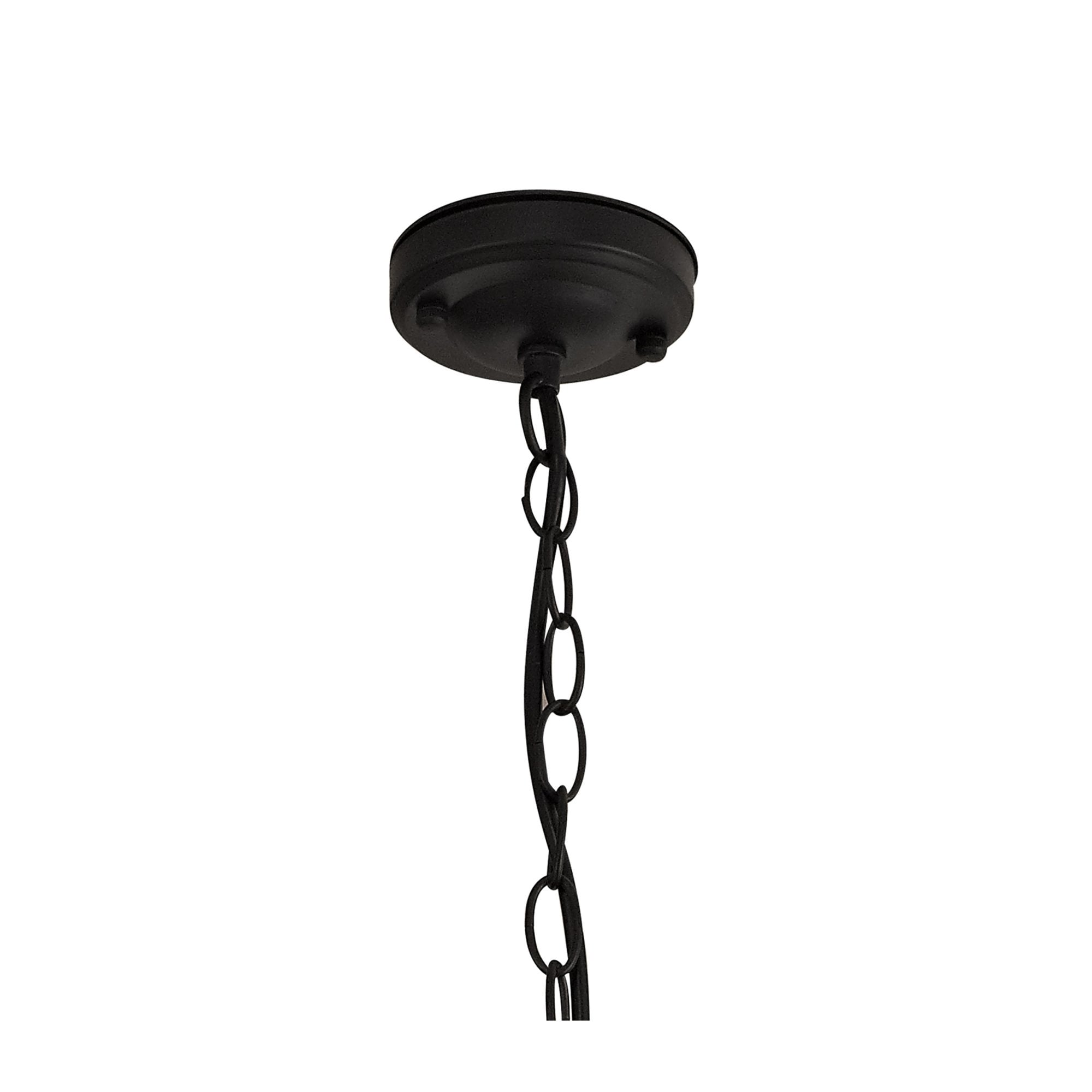 Fabula Harman Single Pendant - Black, Gold & Clear Glass - IP54