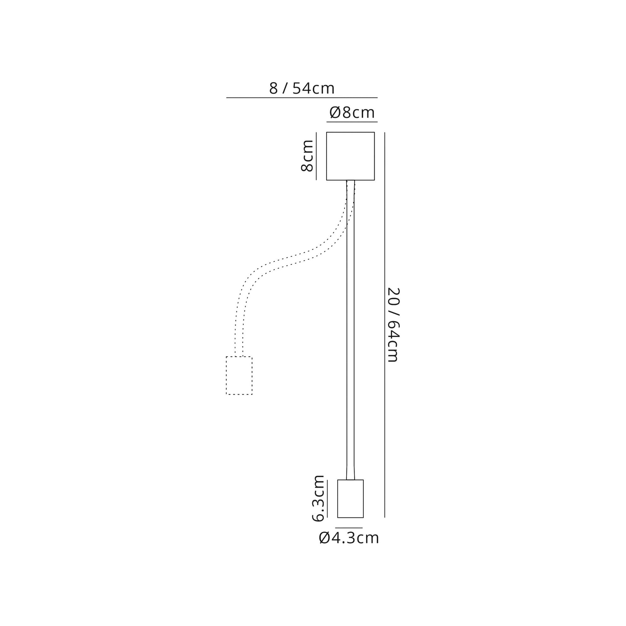 Fabula Hartwell Single Flexible Ceiling Light - Satin Black & Brushed Copper