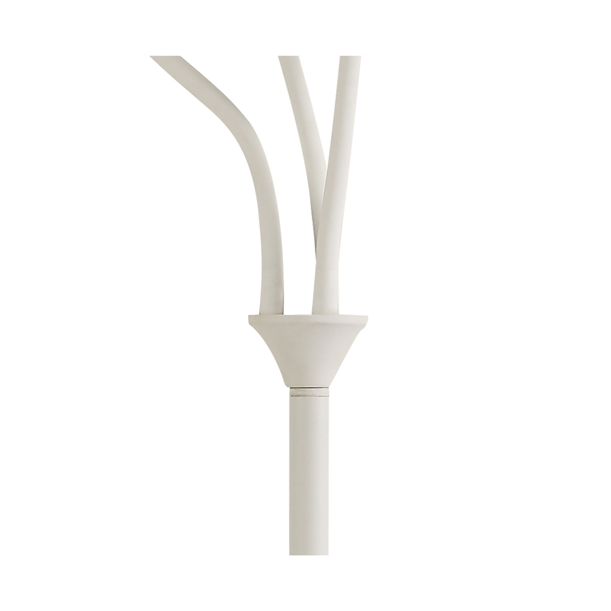 Fabula Hartwell 3 Light Flexible Floor Lamp - Satin White & Satin Nickel