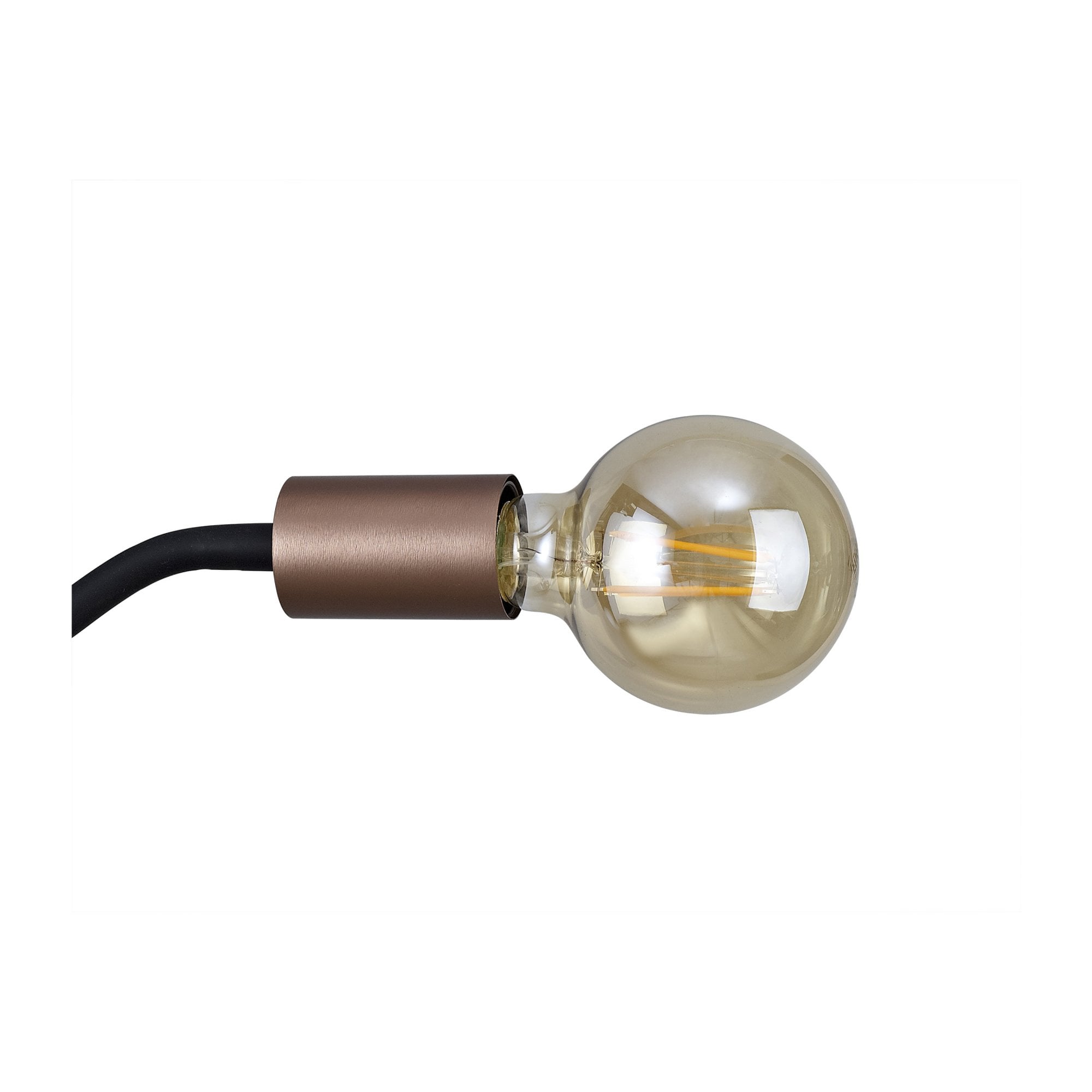 Fabula Hartwell Single Flexible Wall Lamp - Satin Black & Brushed Copper