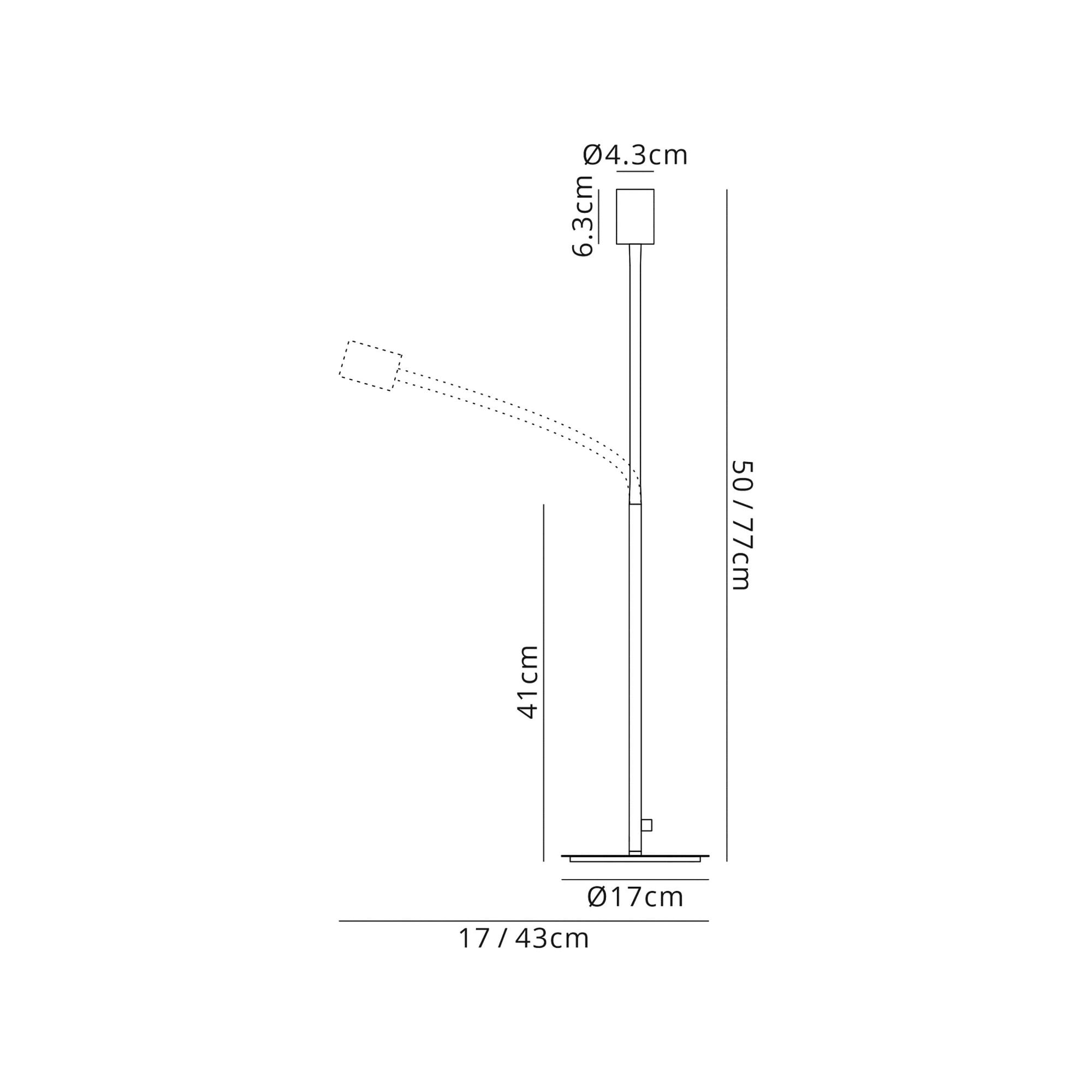 Fabula Hartwell Single Flexible Table Lamp - Satin Black & Brushed Copper