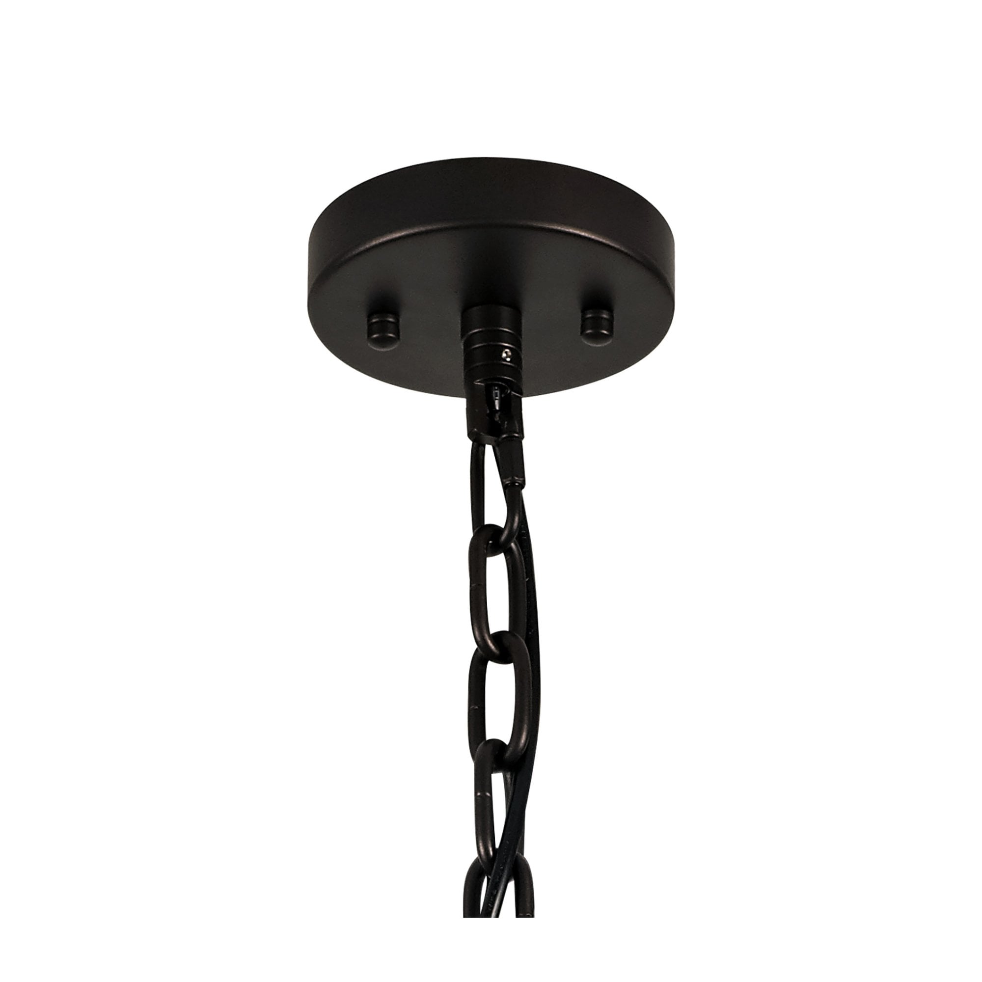 Fabula Malford Medium 8 Light Round Semi-Flush/Pendant - Brown Oxide