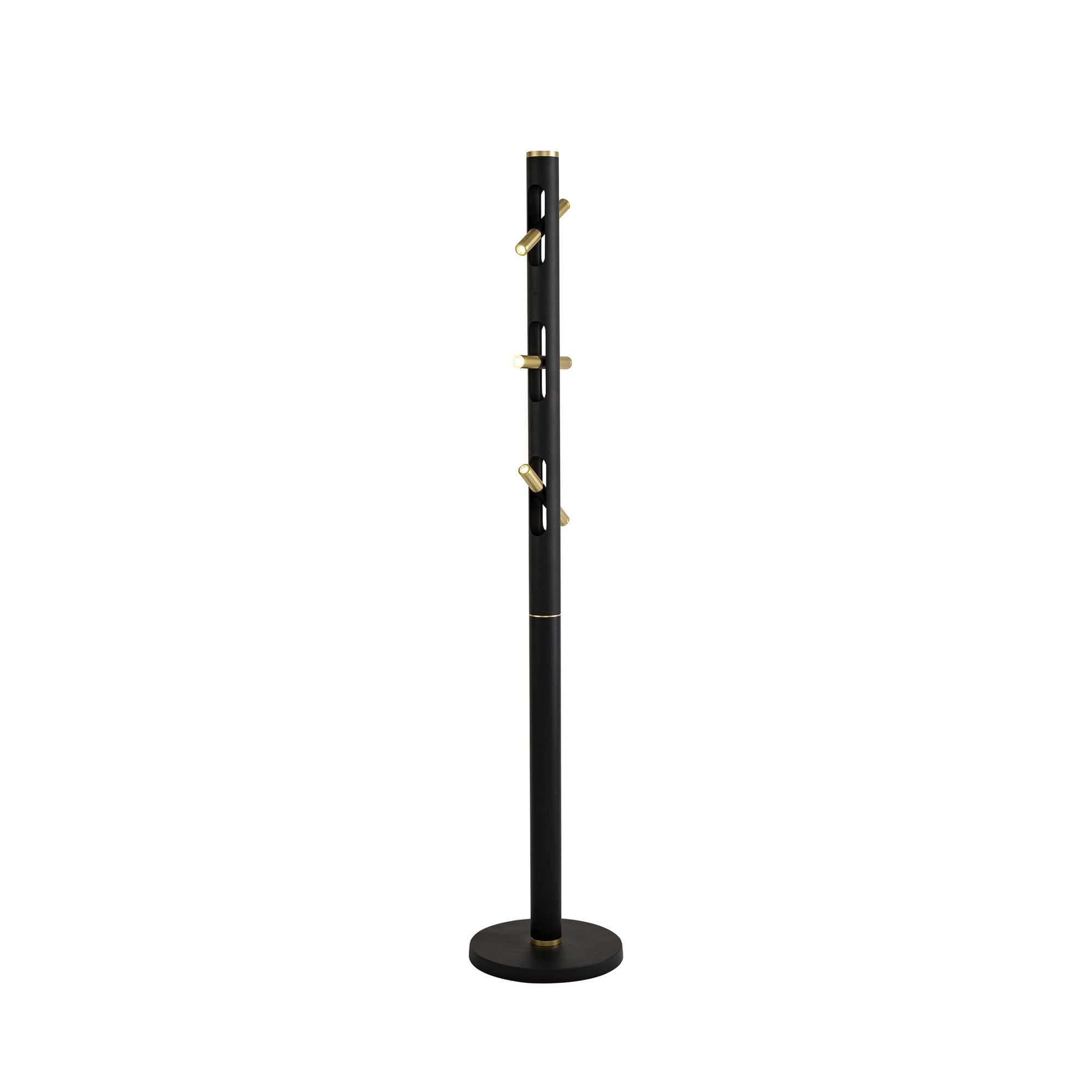 Fabula Riverside 6 Light LED Floor Lamp - Sand Black & Gold