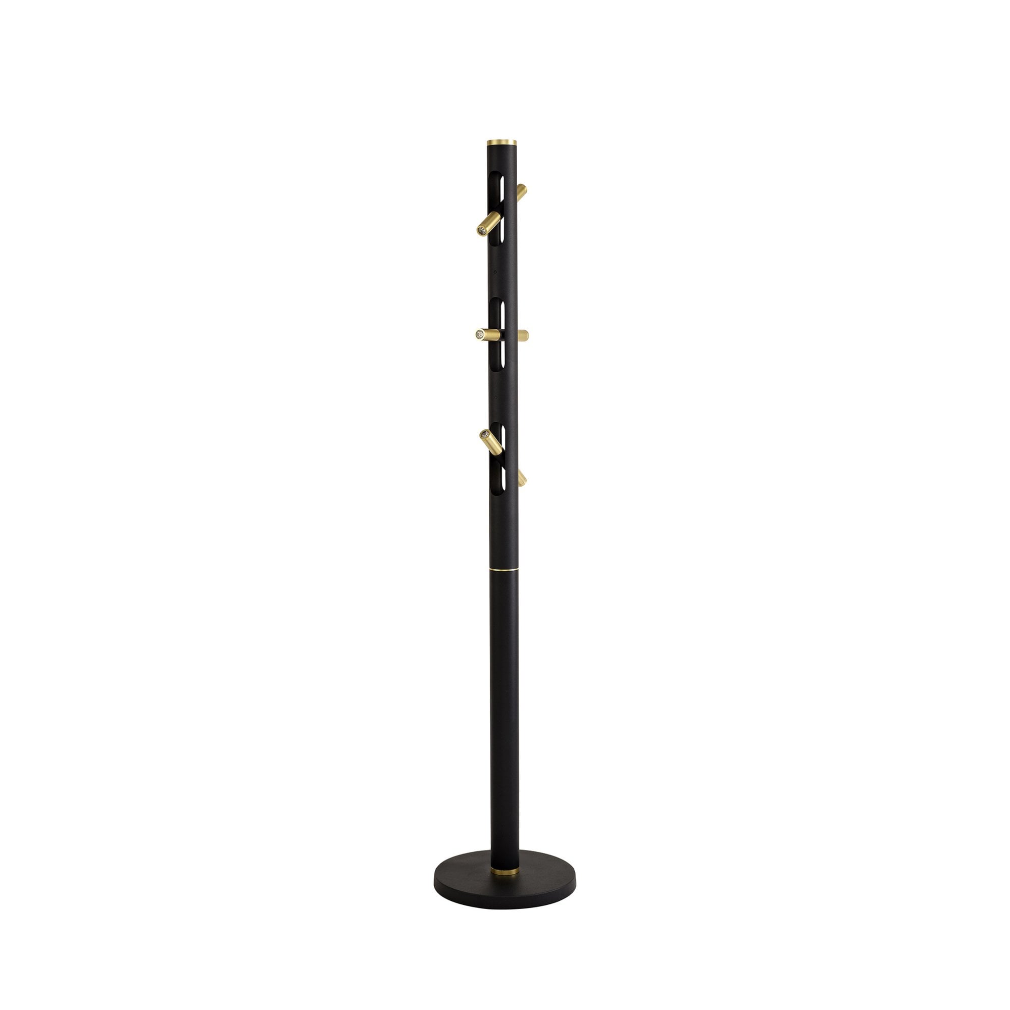Fabula Riverside 6 Light LED Floor Lamp - Sand Black & Gold