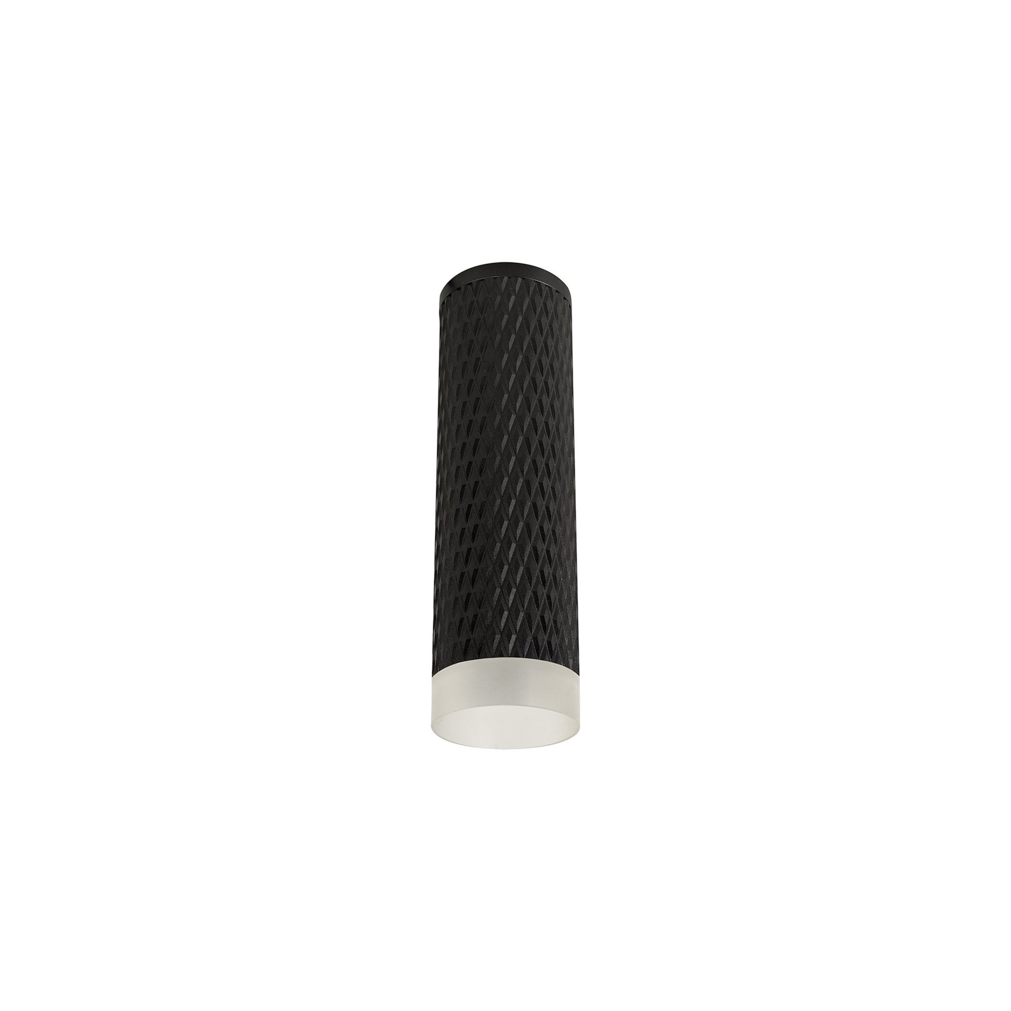 Fabula Summerfield Single 20cm Ceiling Spot Light - Sand Black & Acrylic Ring