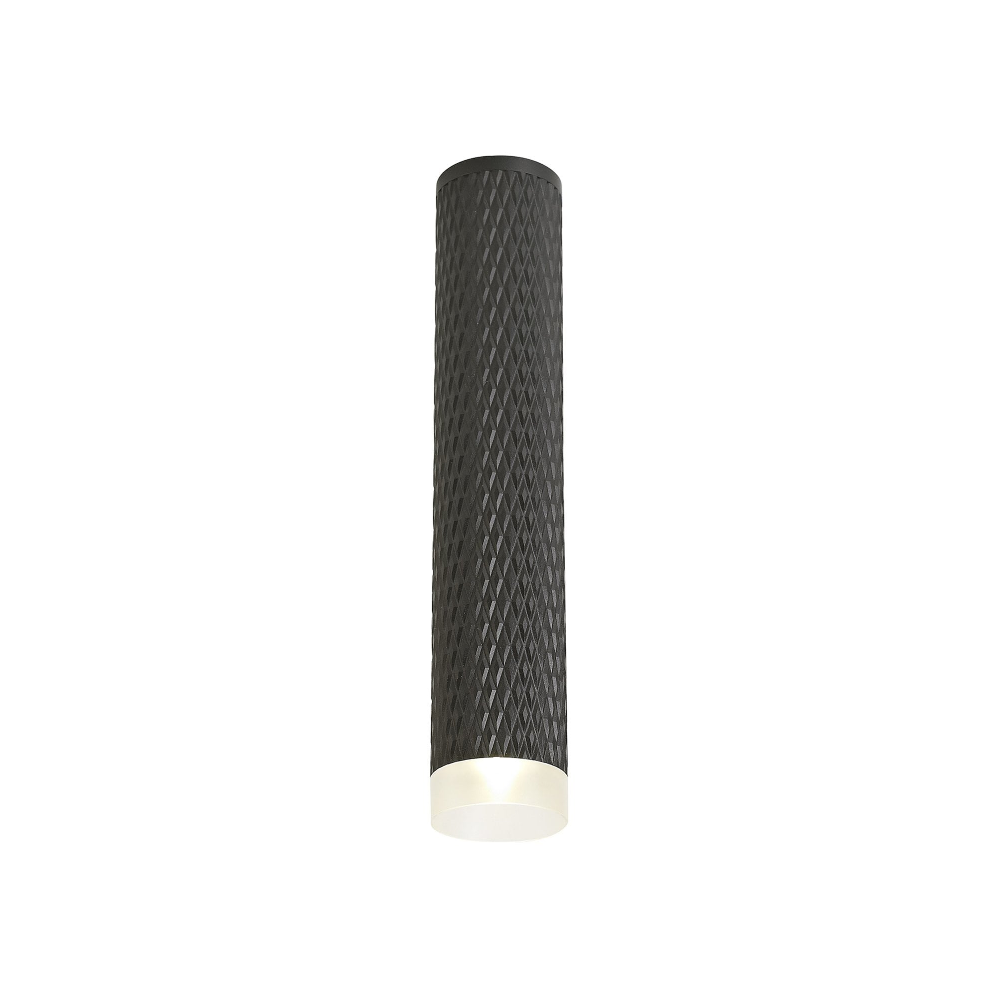 Fabula Summerfield Single 30cm Ceiling Spot Light - Sand Black & Acrylic Ring