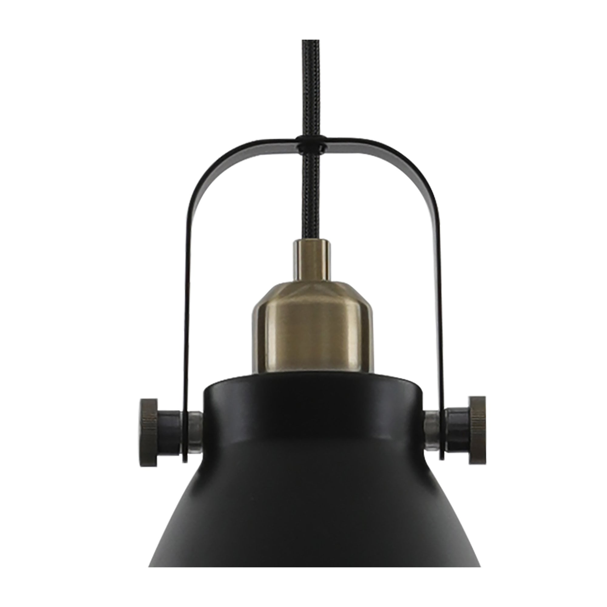 Fabula Leicester 3 Light Linear Pendant - Matt Black & Khaki