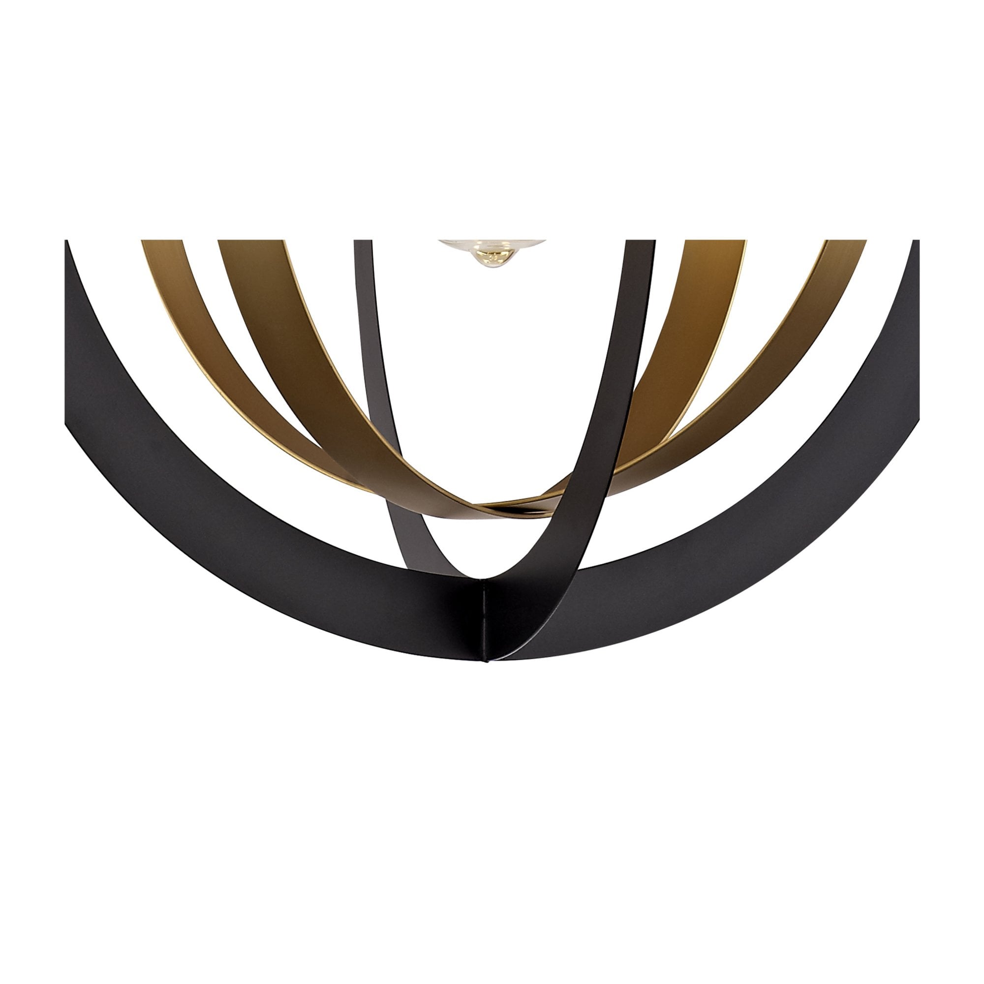 Fabula Roydon Single Pendant - Black & Satin Gold