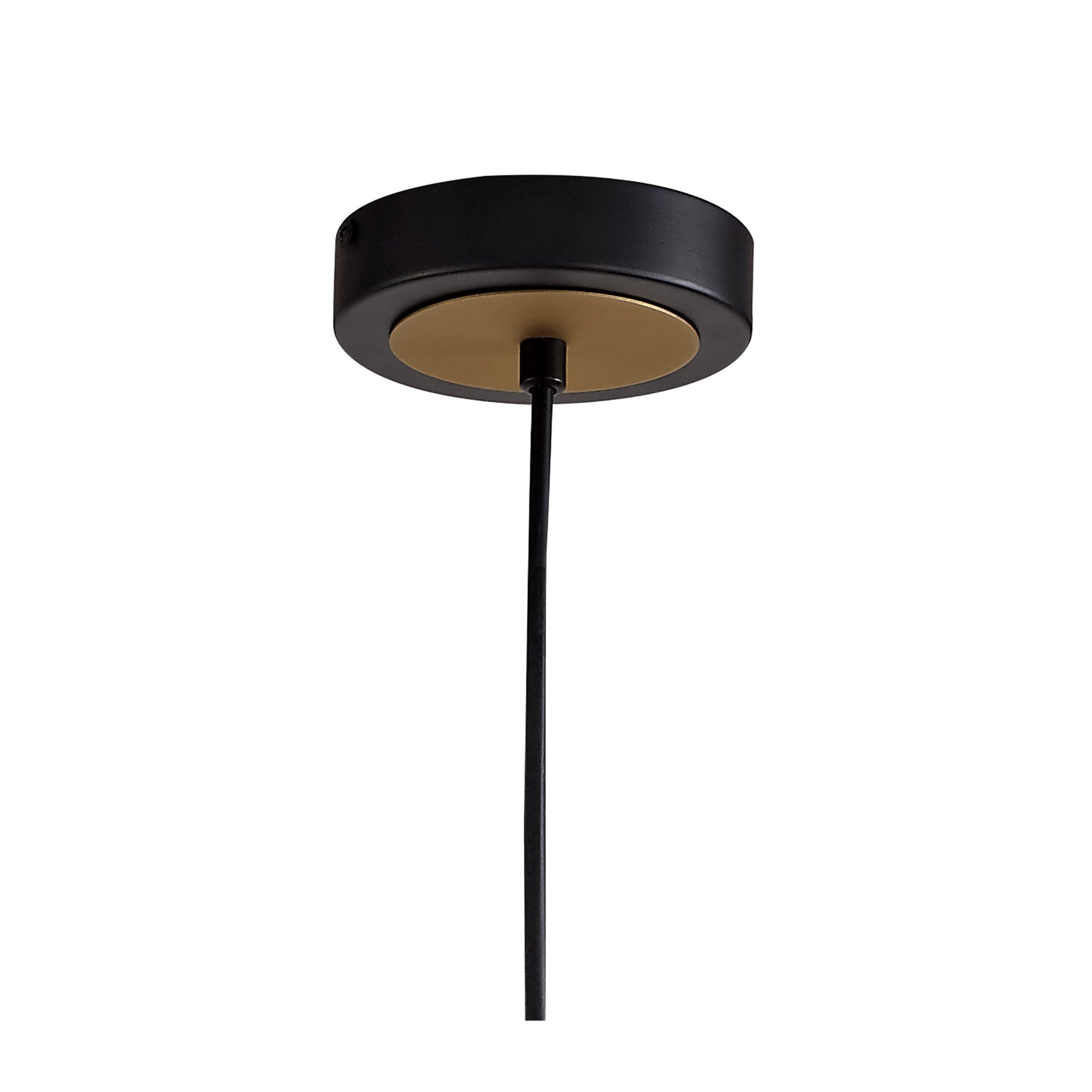 Fabula Roydon Single Pendant - Black & Satin Gold