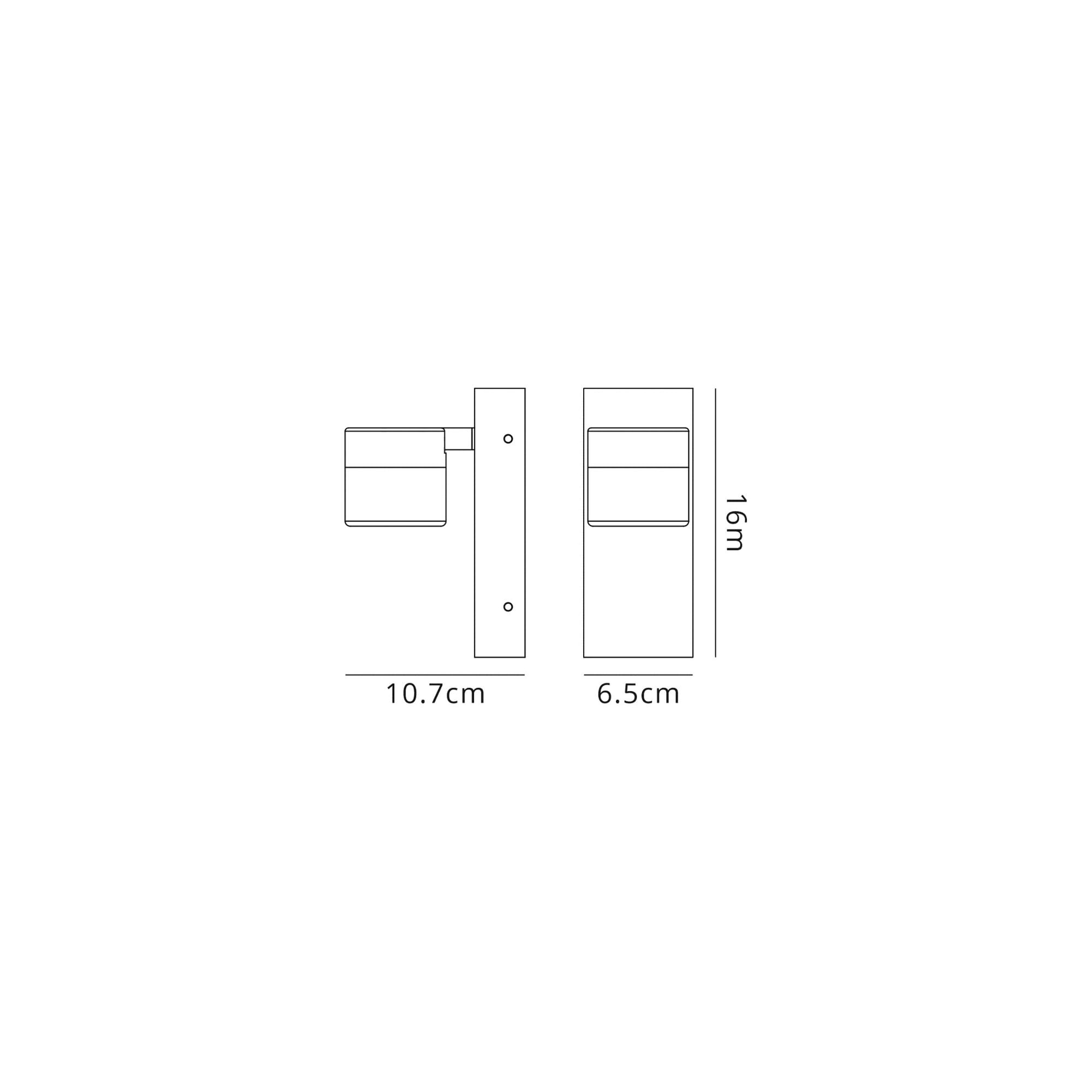 Fabula Lonsdale Single Adjustable LED Flush Light - Polished Chrome - IP44