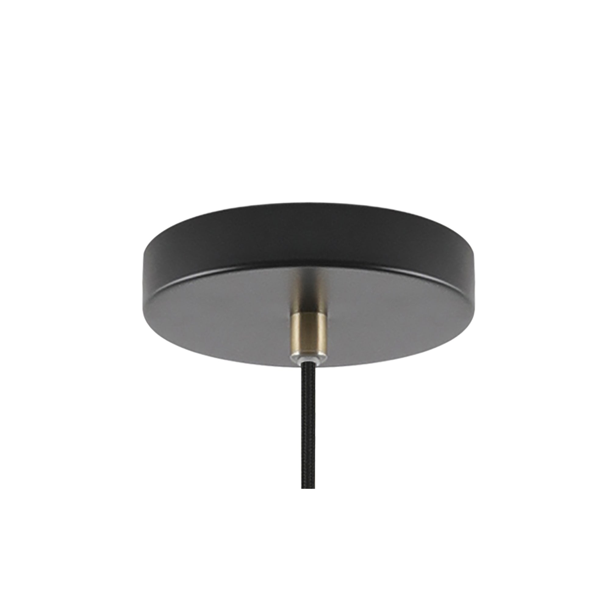 Fabula Leicester Small Single Pendant - Matt Black & Khaki