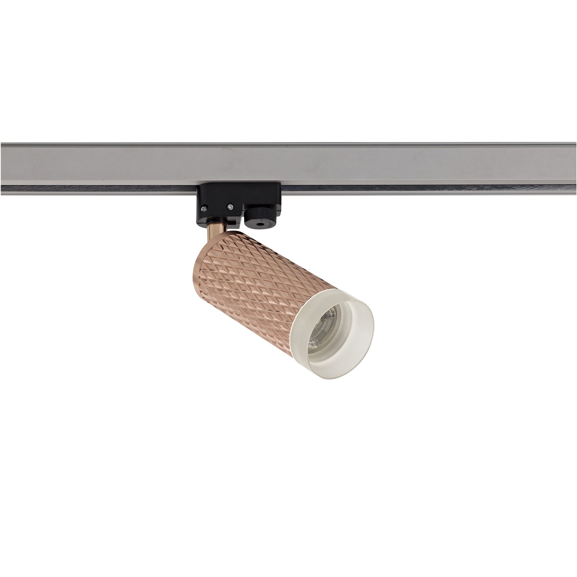 Fabula Summerfield Single Adjustable Track Spot Light - Rose Gold & Acrylic Ring