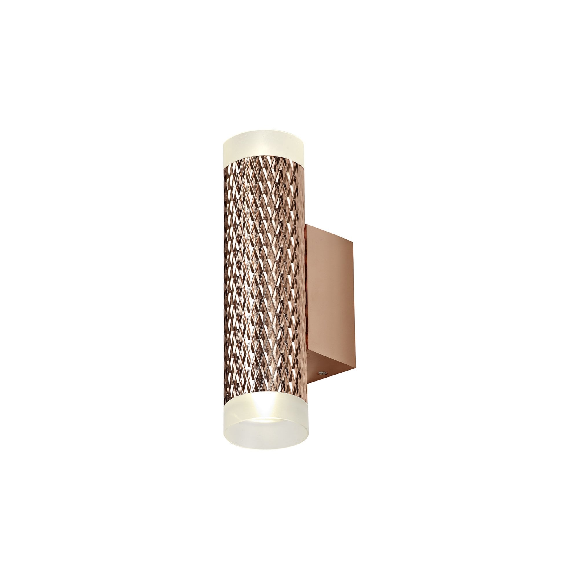 Fabula Summerfield 2 Light Wall Lamp - Rose Gold & Acrylic Rings