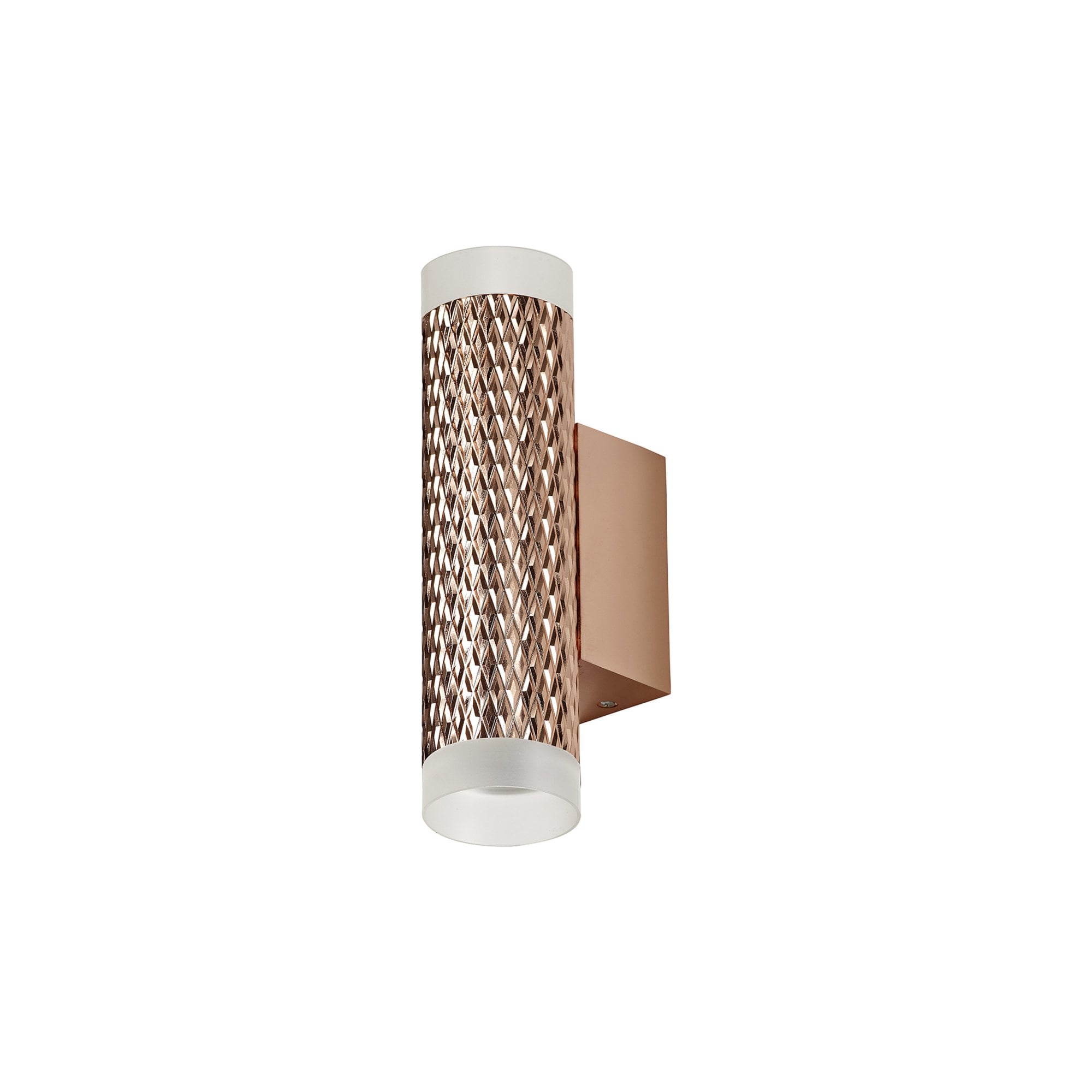 Fabula Summerfield 2 Light Wall Lamp - Rose Gold & Acrylic Rings