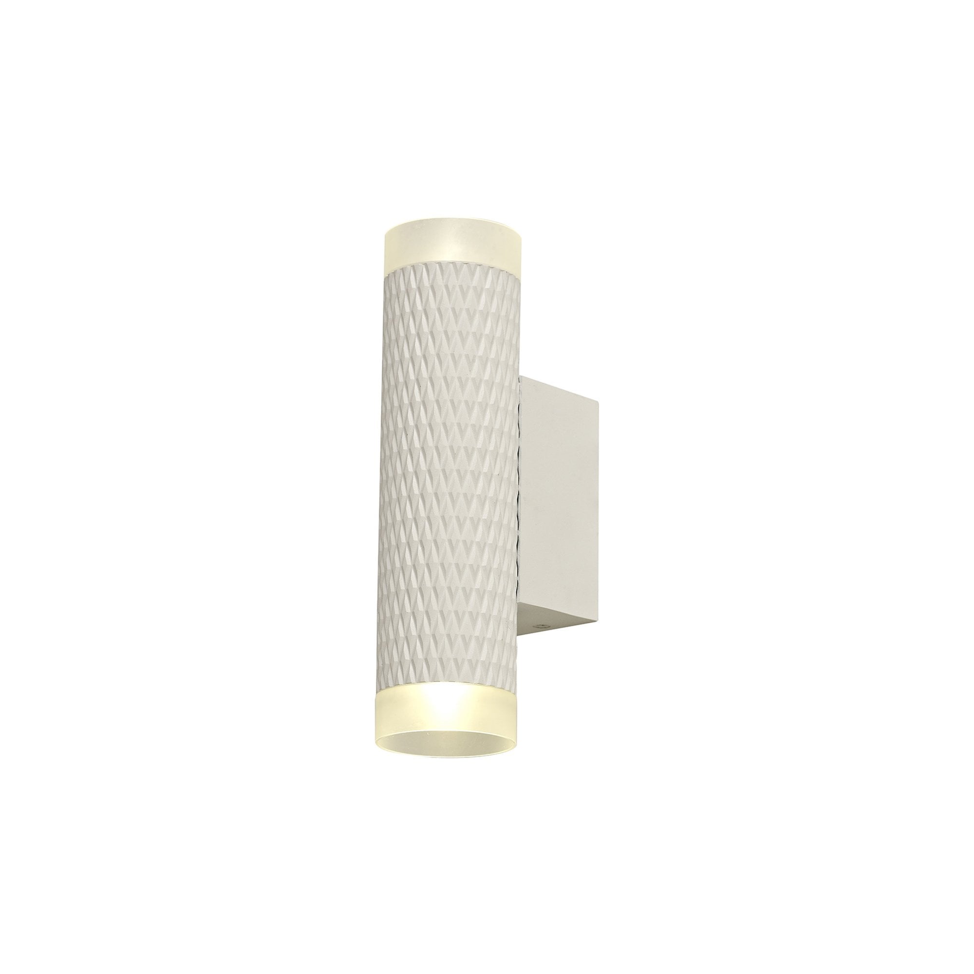 Fabula Summerfield 2 Light Wall Lamp - Sand White & Acrylic Rings