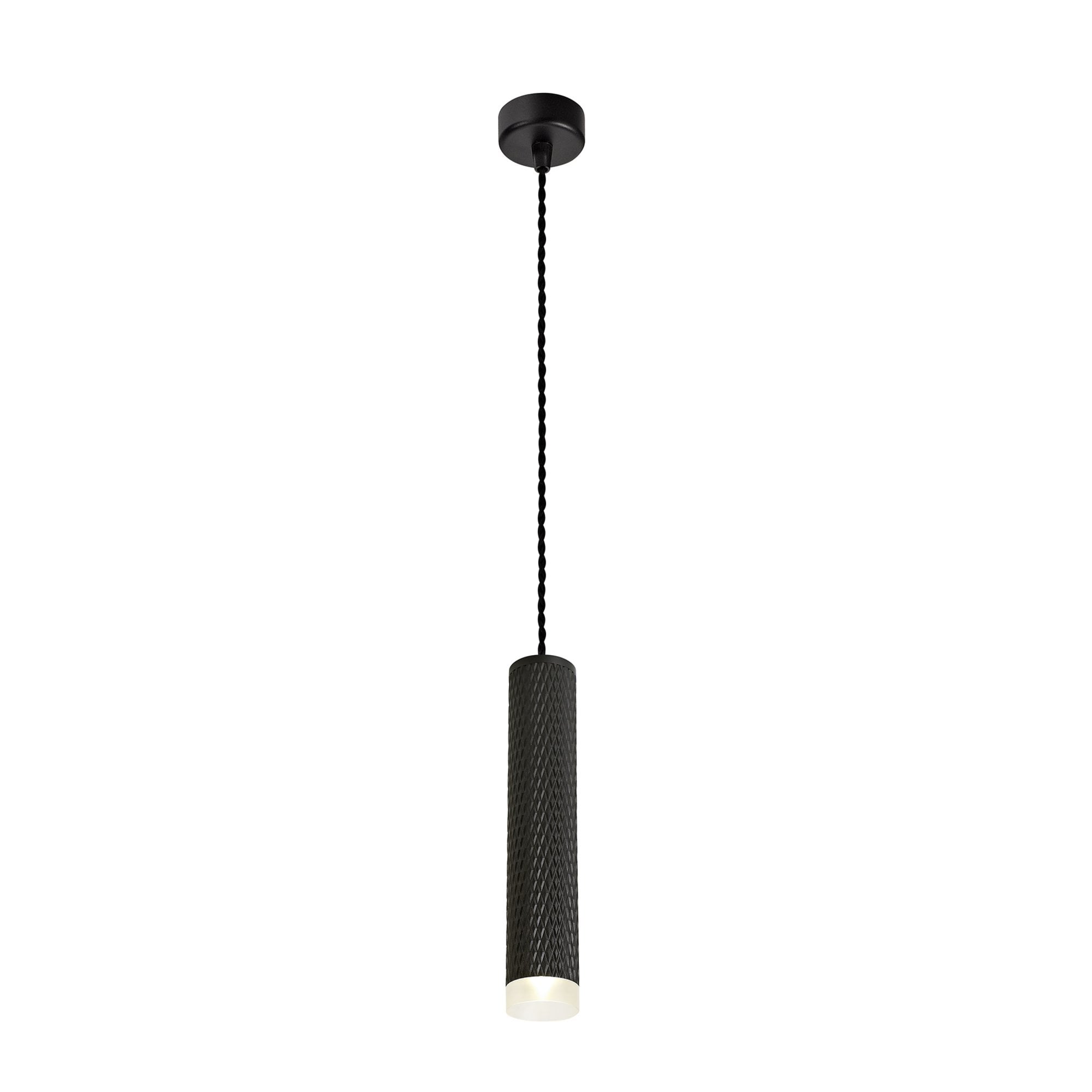 Fabula Summerfield Single 30cm Pendant - Sand Black & Acrylic Ring