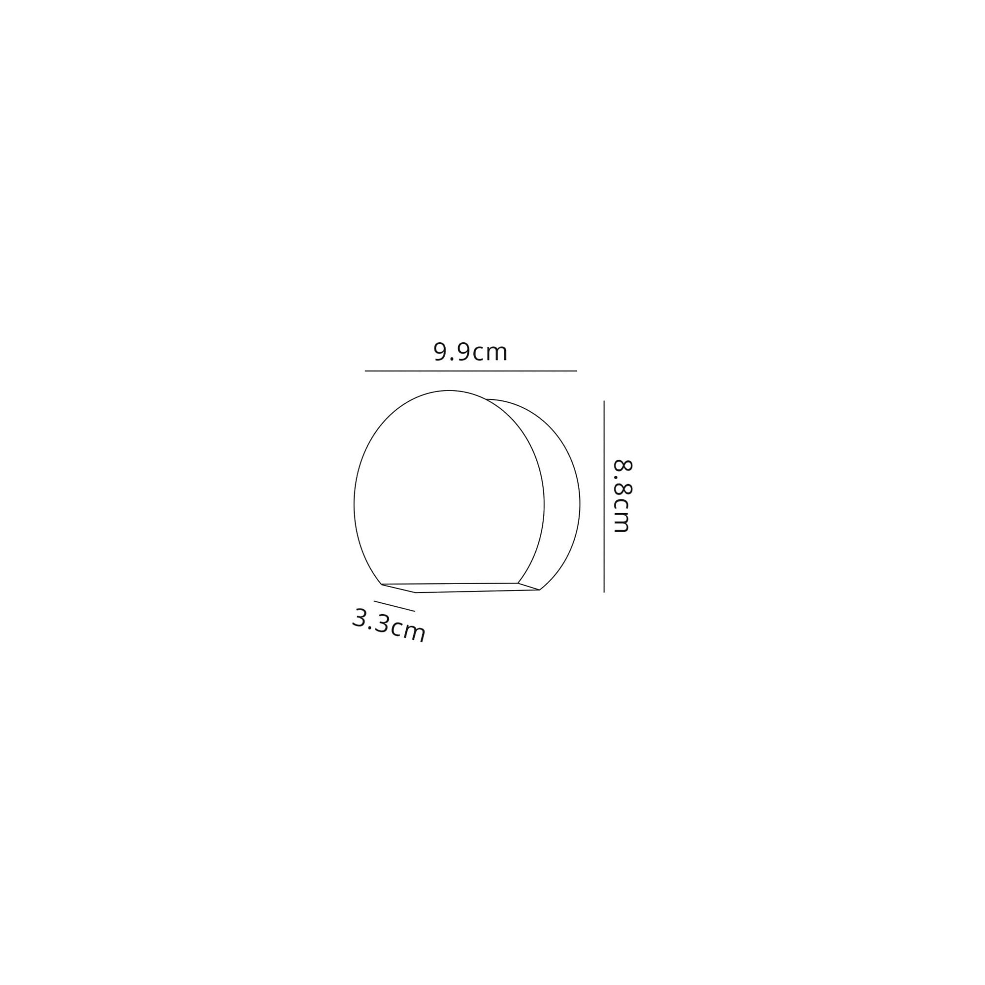 Fabula Shelley LED Wall Lamp - Dark Brown - IP54