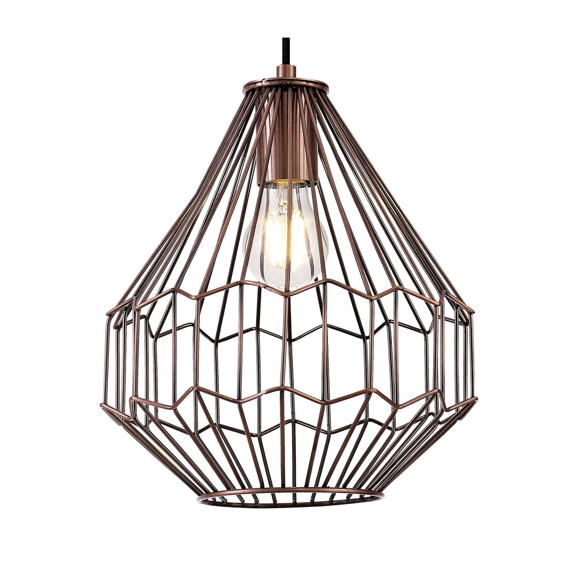 Fabula Beatrice Small Pendant - Antique Copper & Black