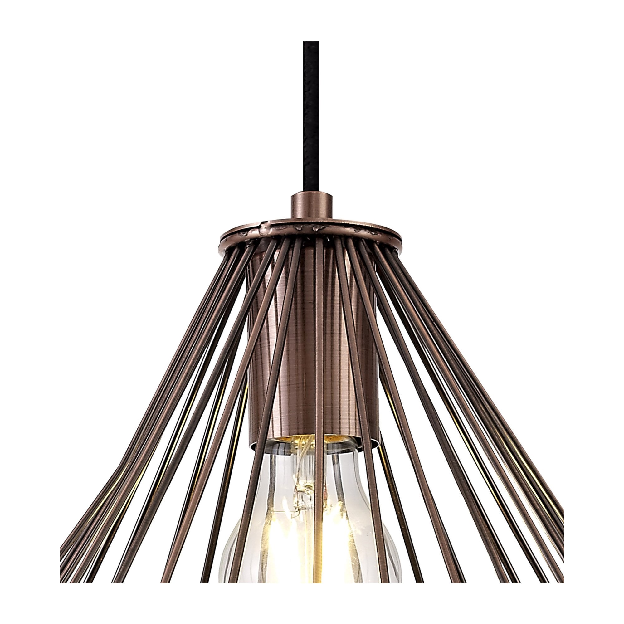 Fabula Beatrice Small Pendant - Antique Copper & Black