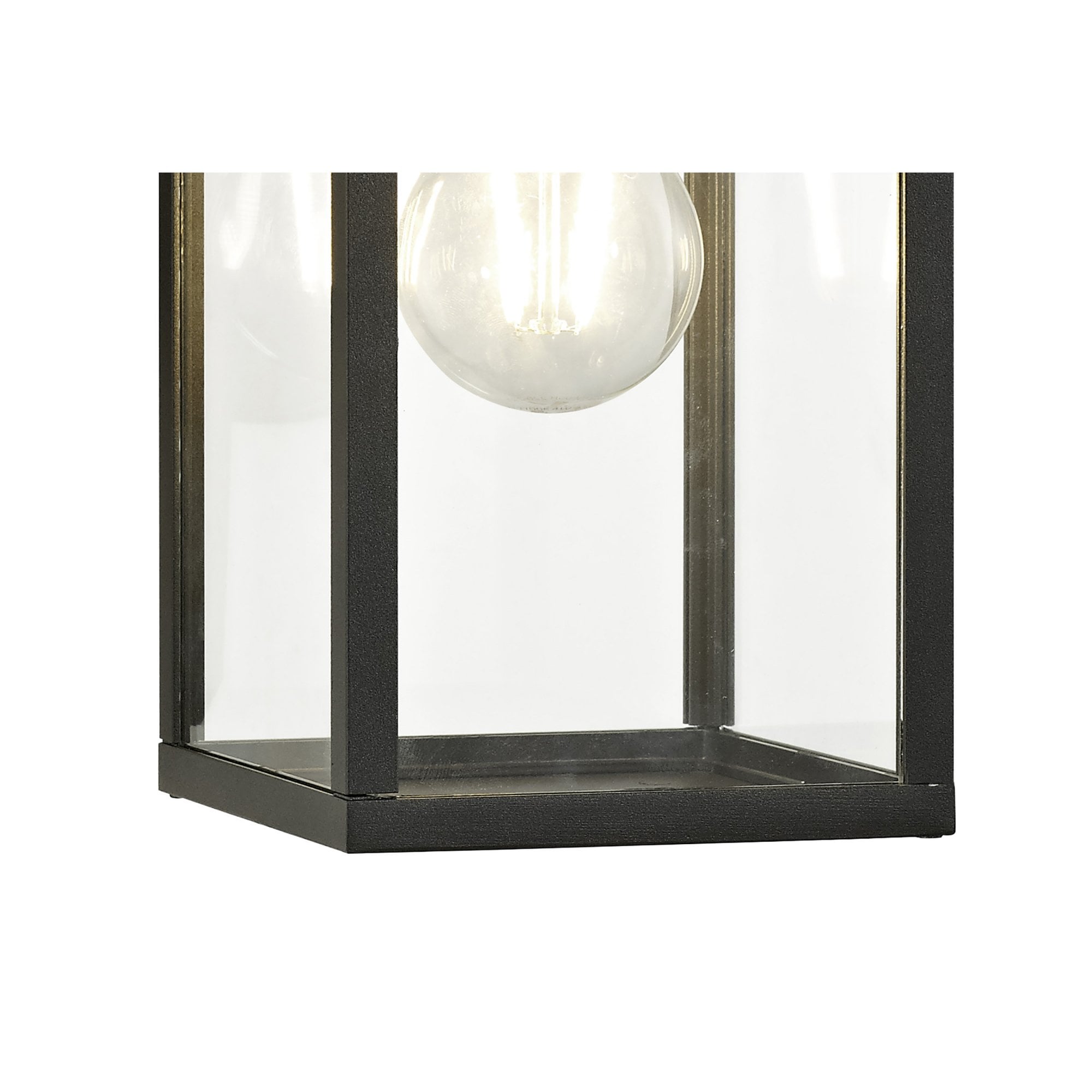 Fabula Honeycroft Downward Wall Lamp - Graphite Black - IP54