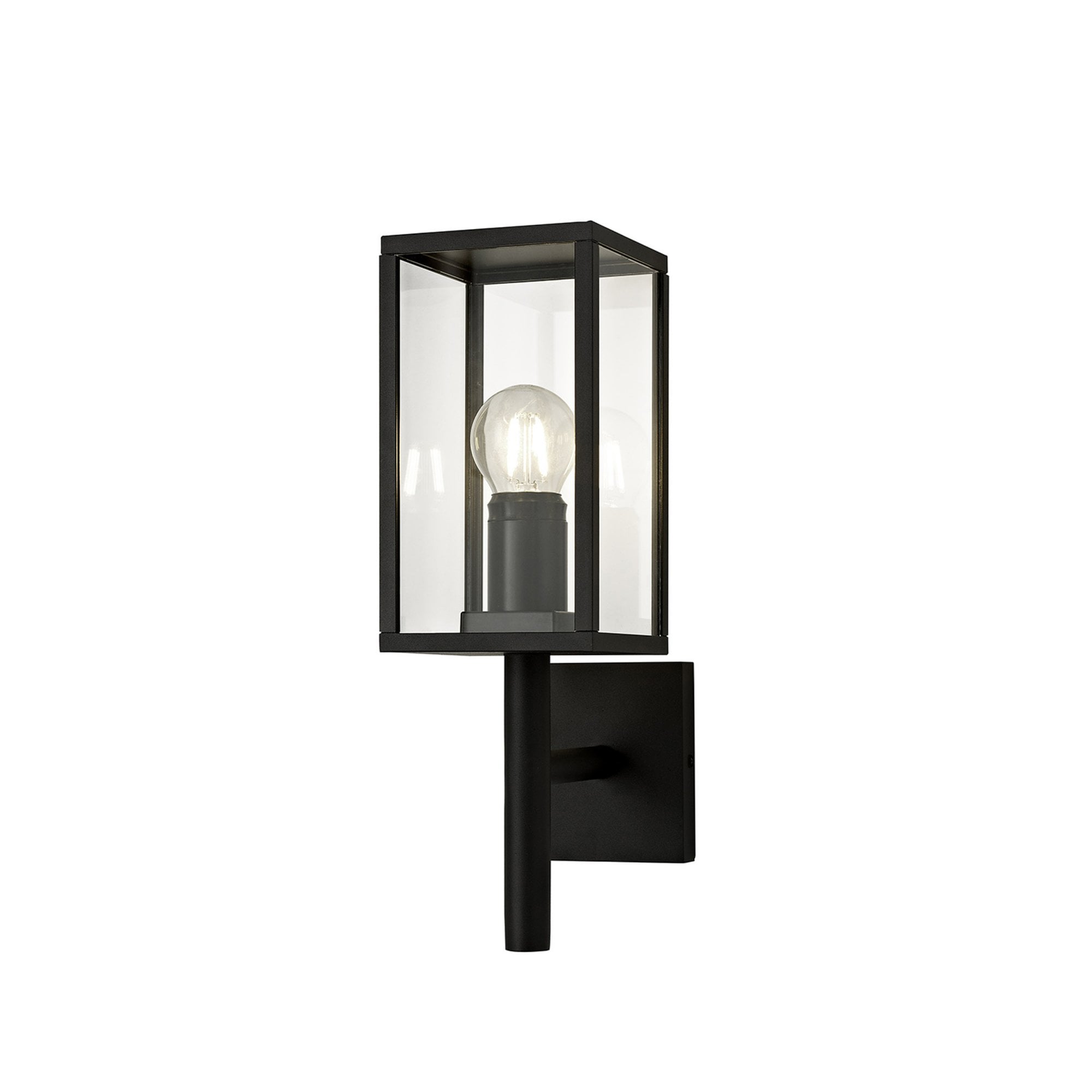 Fabula Honeycroft Upward Wall Lamp - Graphite Black - IP54