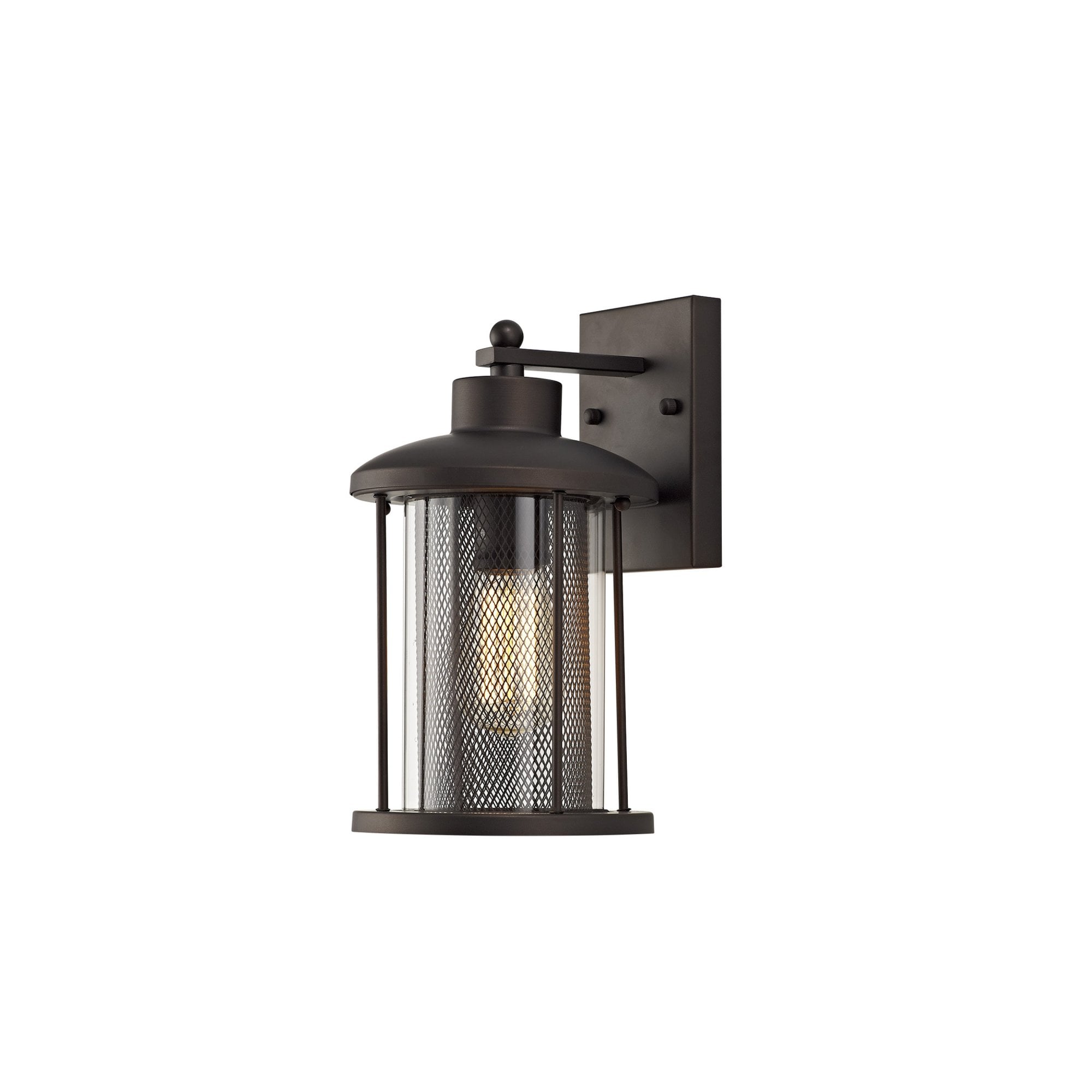 Fabula Addison Large Wall Lamp - Antique Bronze & Clear Glass - IP54