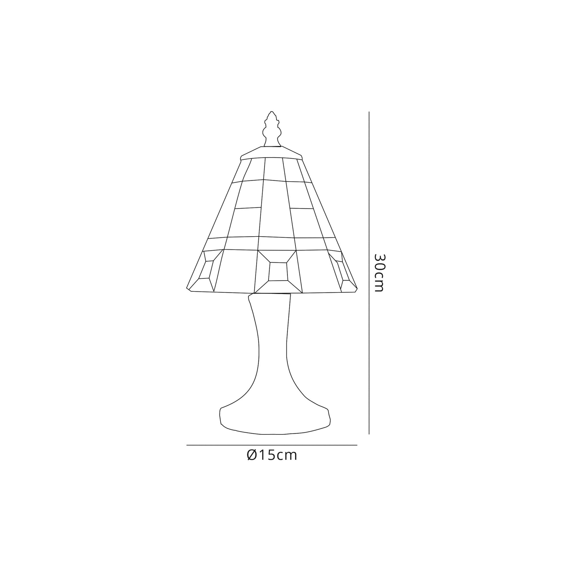 Fabula Swan Tiffany Table Lamp - Cream & Grey