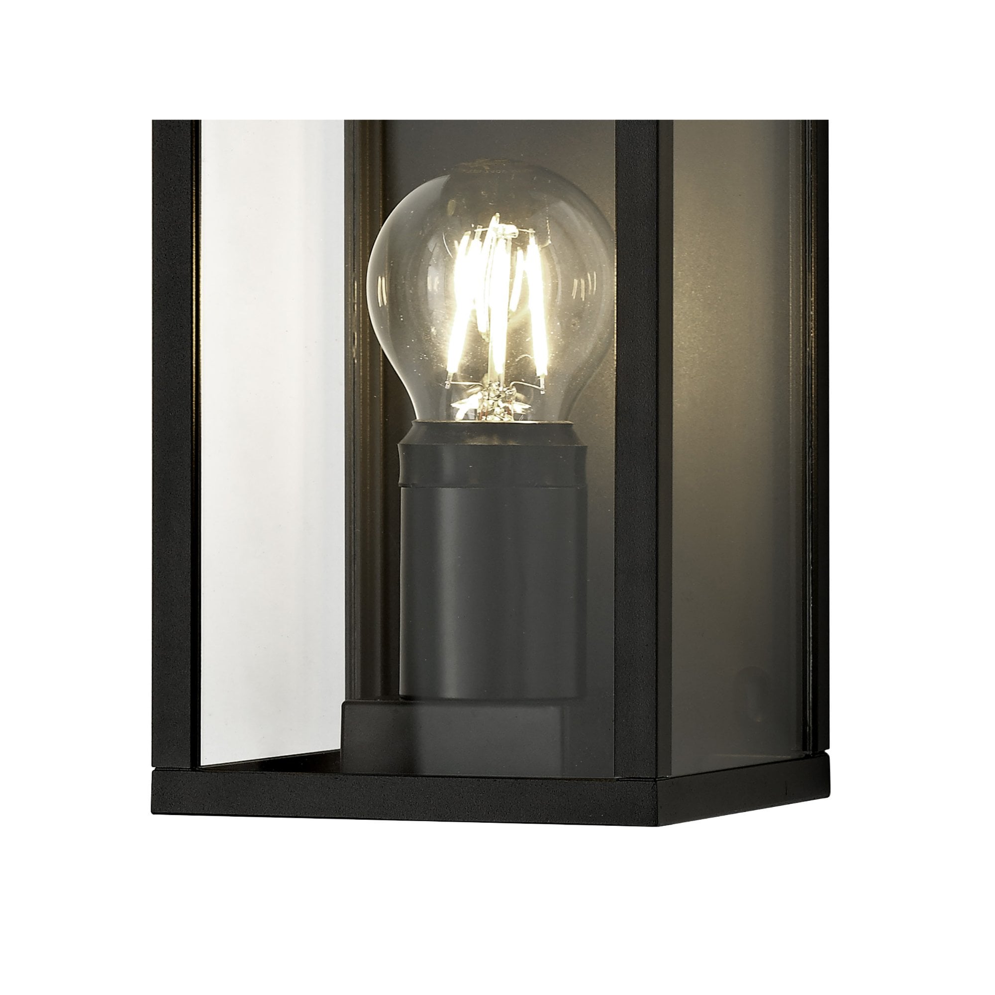 Fabula Honeycroft Flush Wall Lamp - Graphite Black - IP54