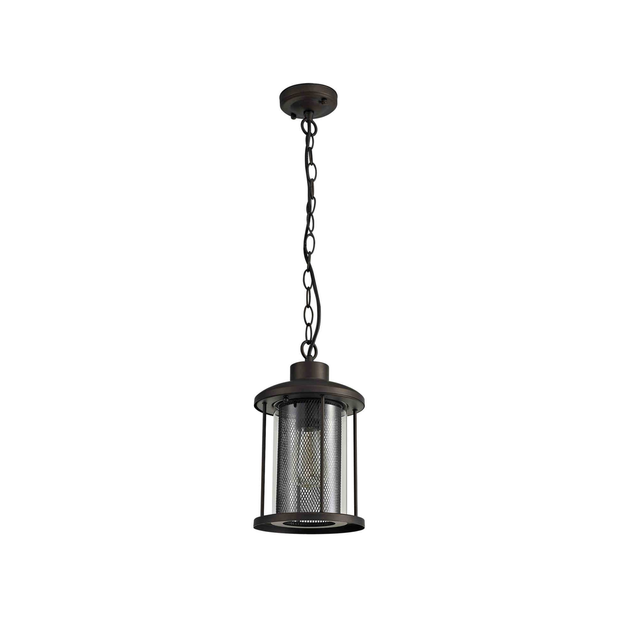 Fabula Addison Pendant - Antique Bronze & Clear Glass - IP54