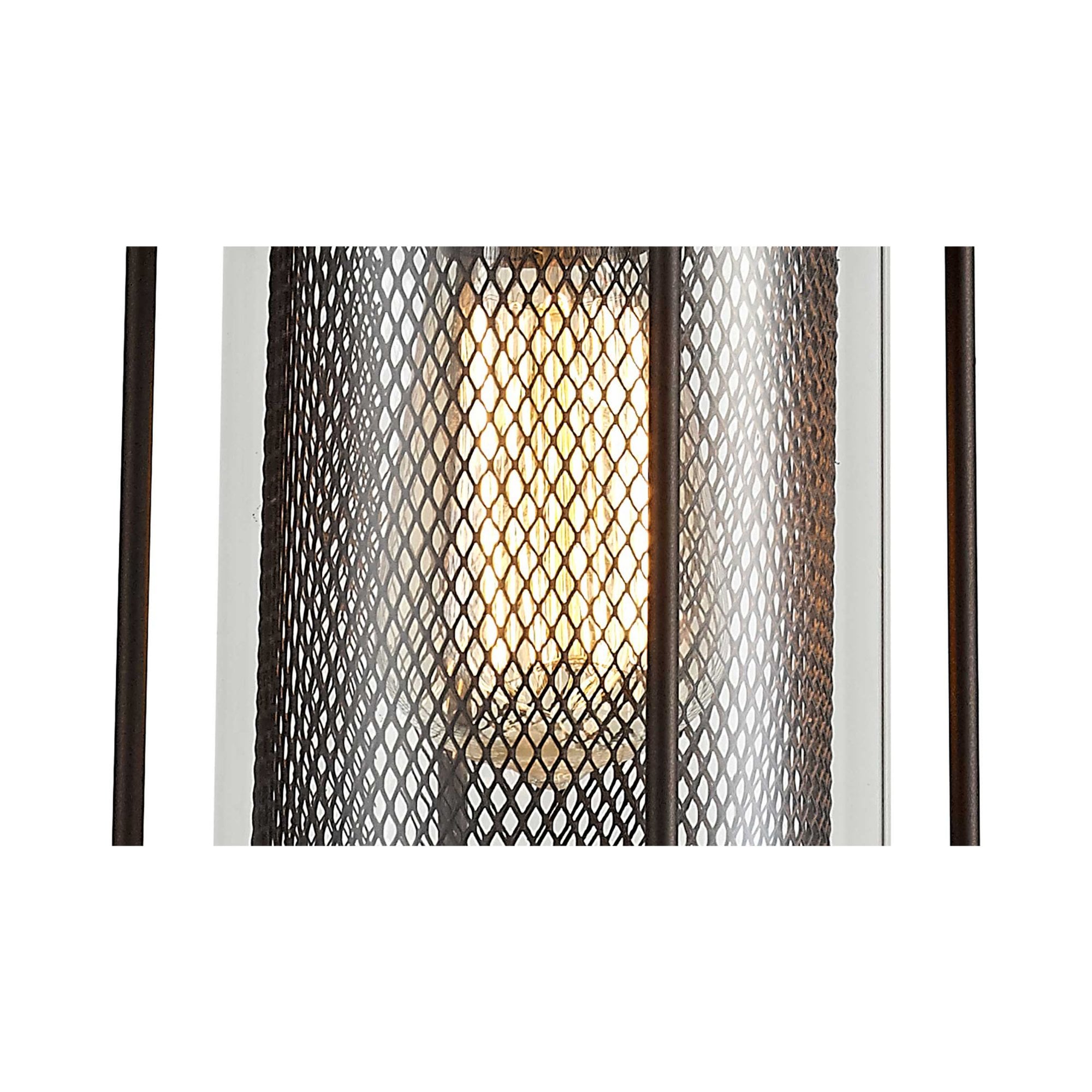 Fabula Addison Pendant - Antique Bronze & Clear Glass - IP54