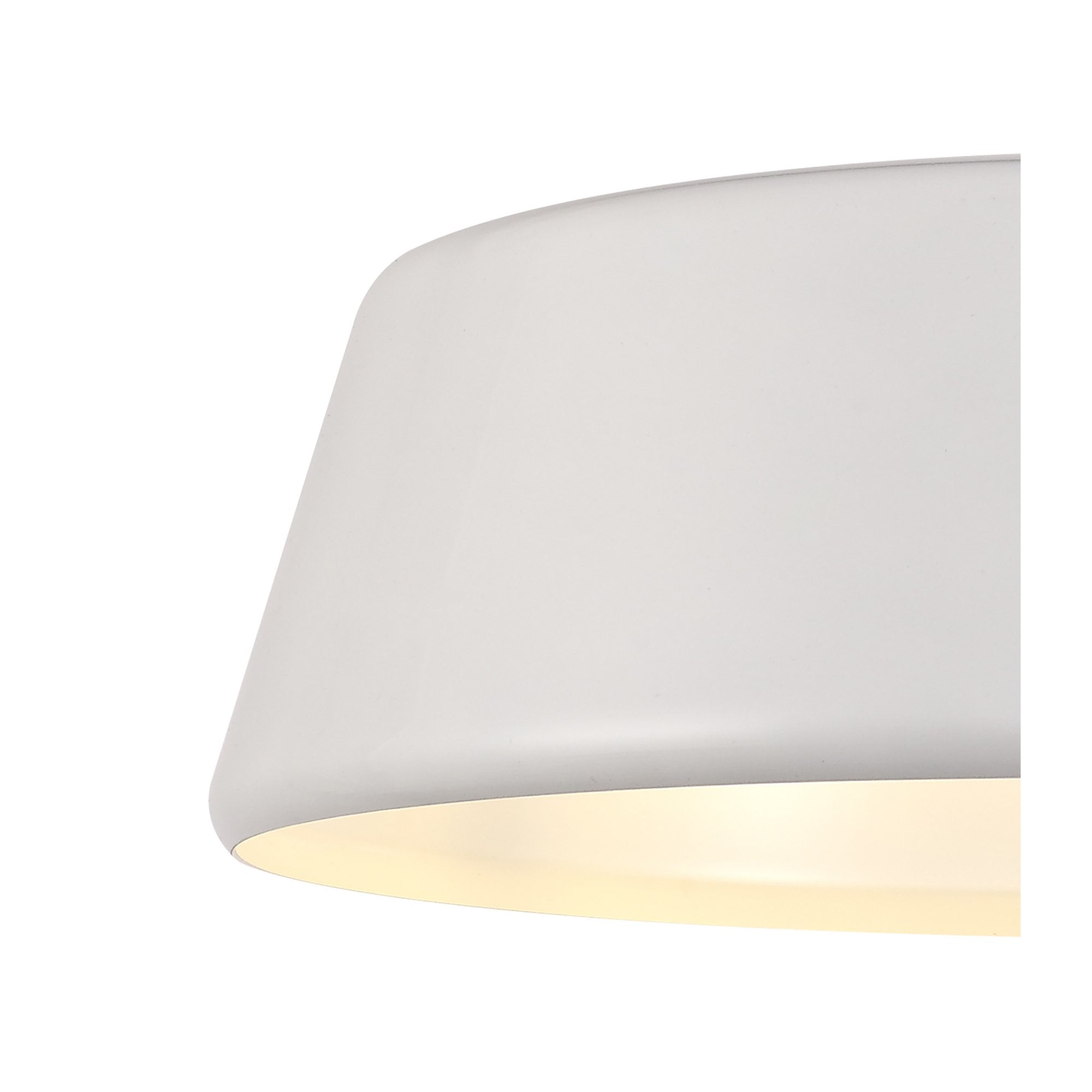 Fabula Bushfields Large Single Adjustable Pendant - Gloss White & Gloss White