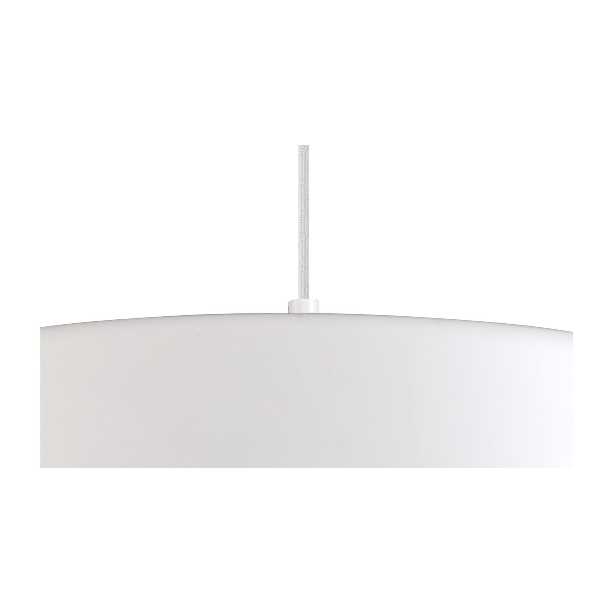 Fabula Bushfields Large Single Adjustable Pendant - Gloss White & Gloss White
