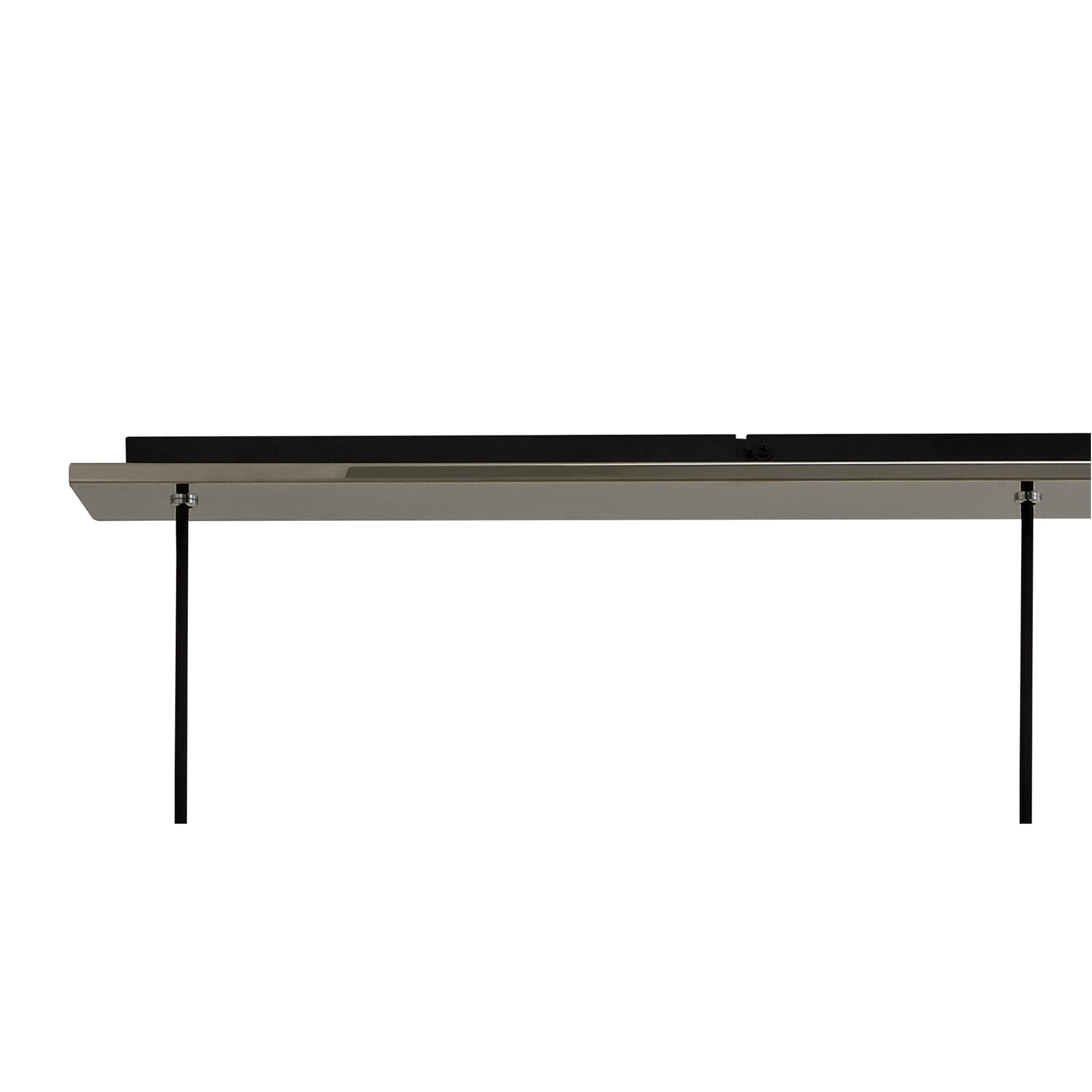 Fabula Kendon Adjustable 3 Light Linear Pendant - Black & Smoke Fade Glass