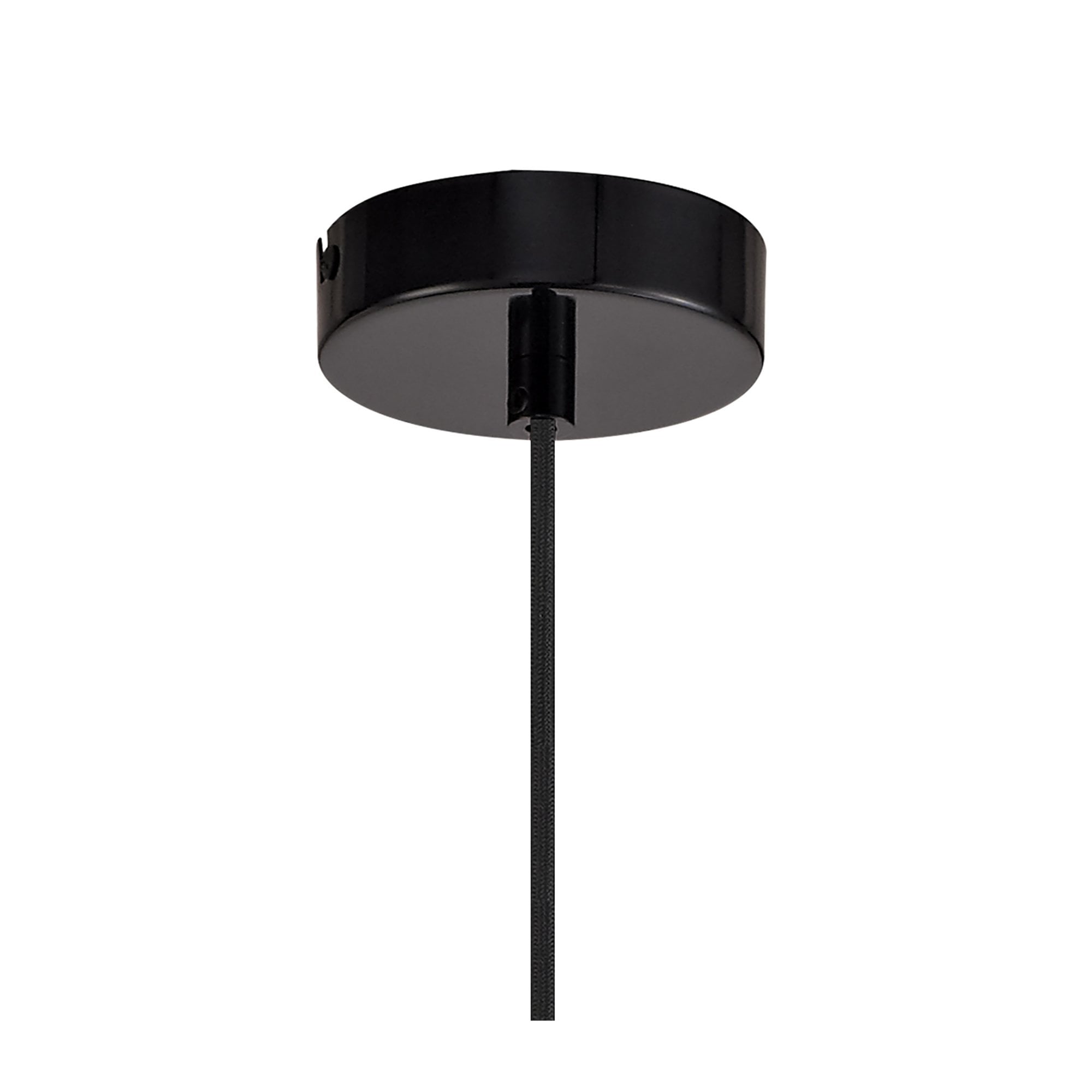 Fabula Bushfields Large Single Adjustable Pendant - Gloss Black & Gloss White