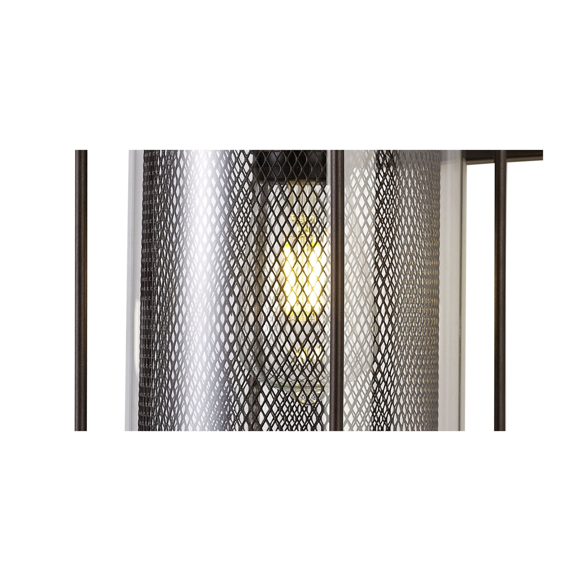 Fabula Addison Extra Large Wall Lamp - Antique Bronze & Clear Glass - IP54