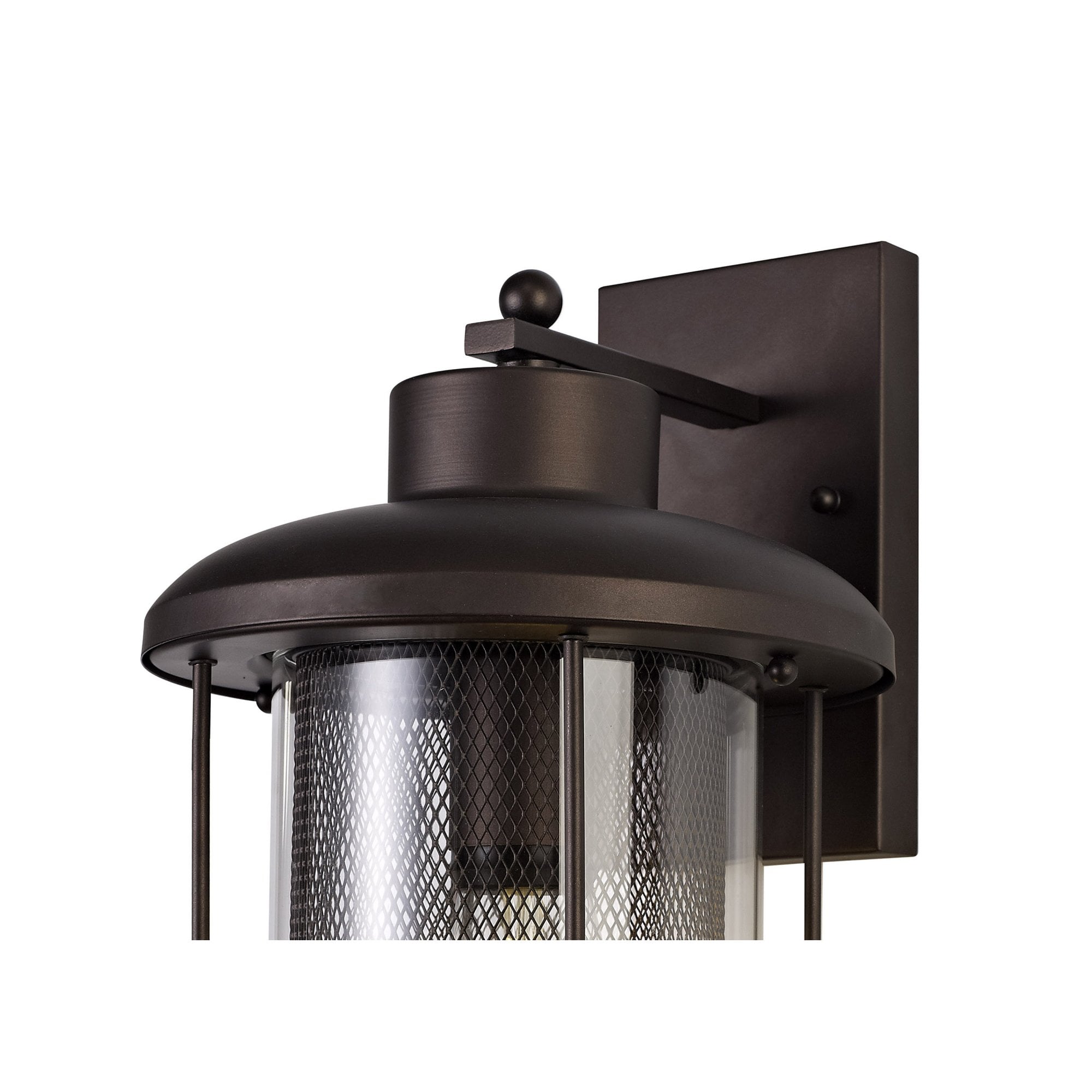 Fabula Addison Extra Large Wall Lamp - Antique Bronze & Clear Glass - IP54