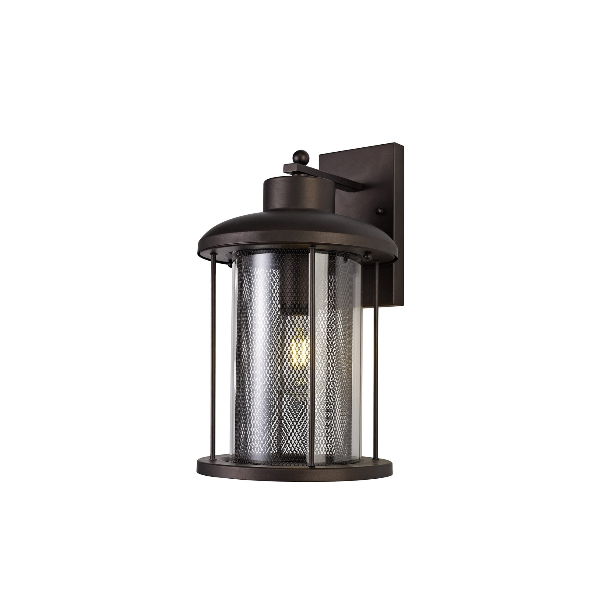 Fabula Addison Extra Large Wall Lamp - Antique Bronze & Clear Glass - IP54