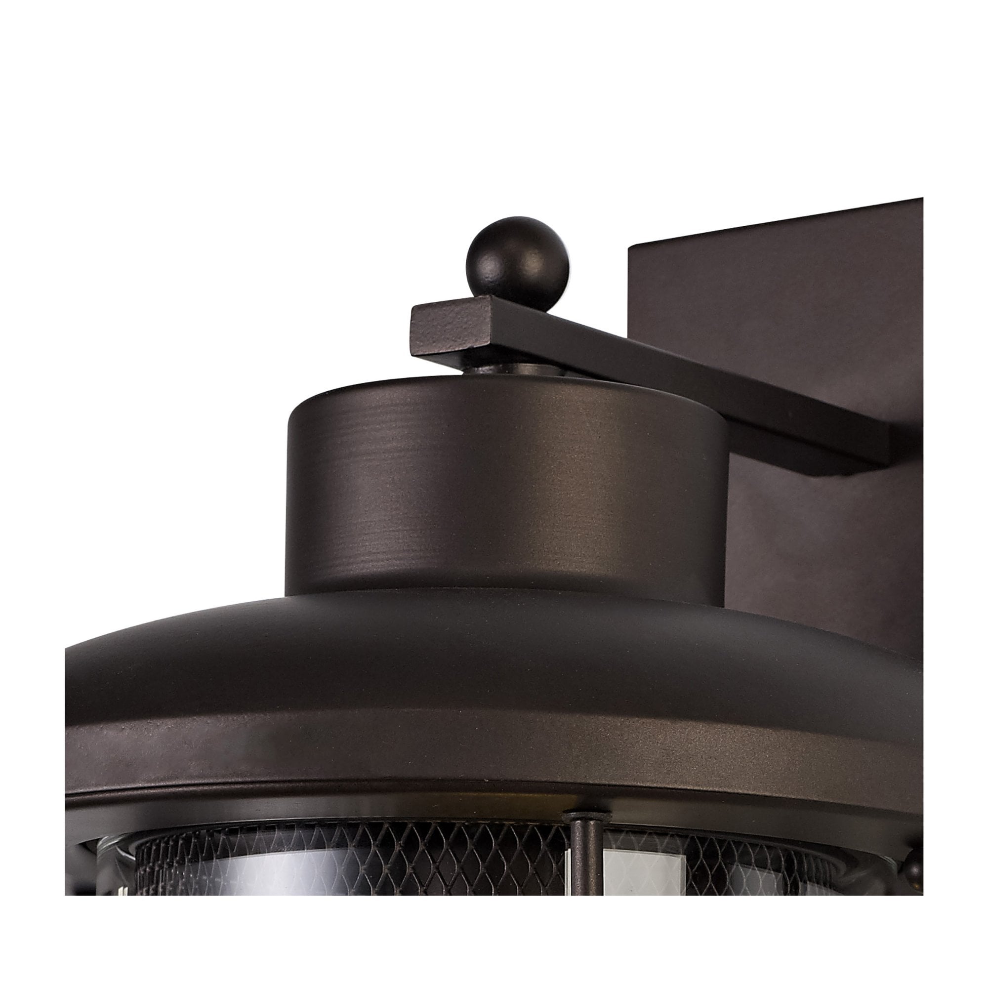 Fabula Addison Extra Large Wall Lamp - Antique Bronze & Clear Glass - IP54