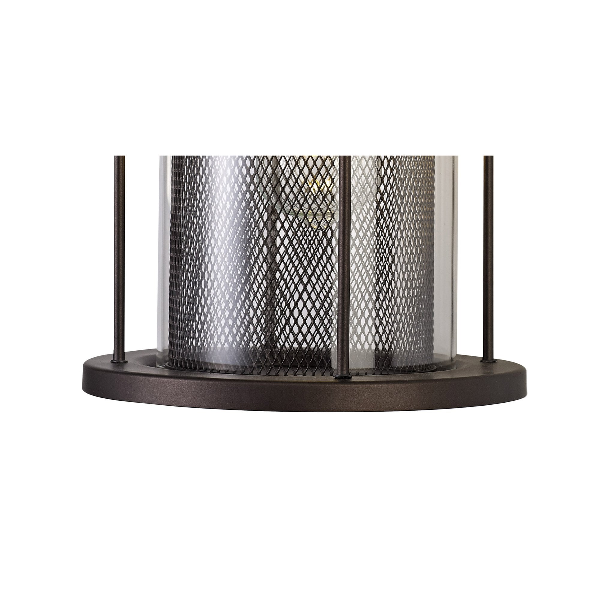 Fabula Addison Extra Large Wall Lamp - Antique Bronze & Clear Glass - IP54