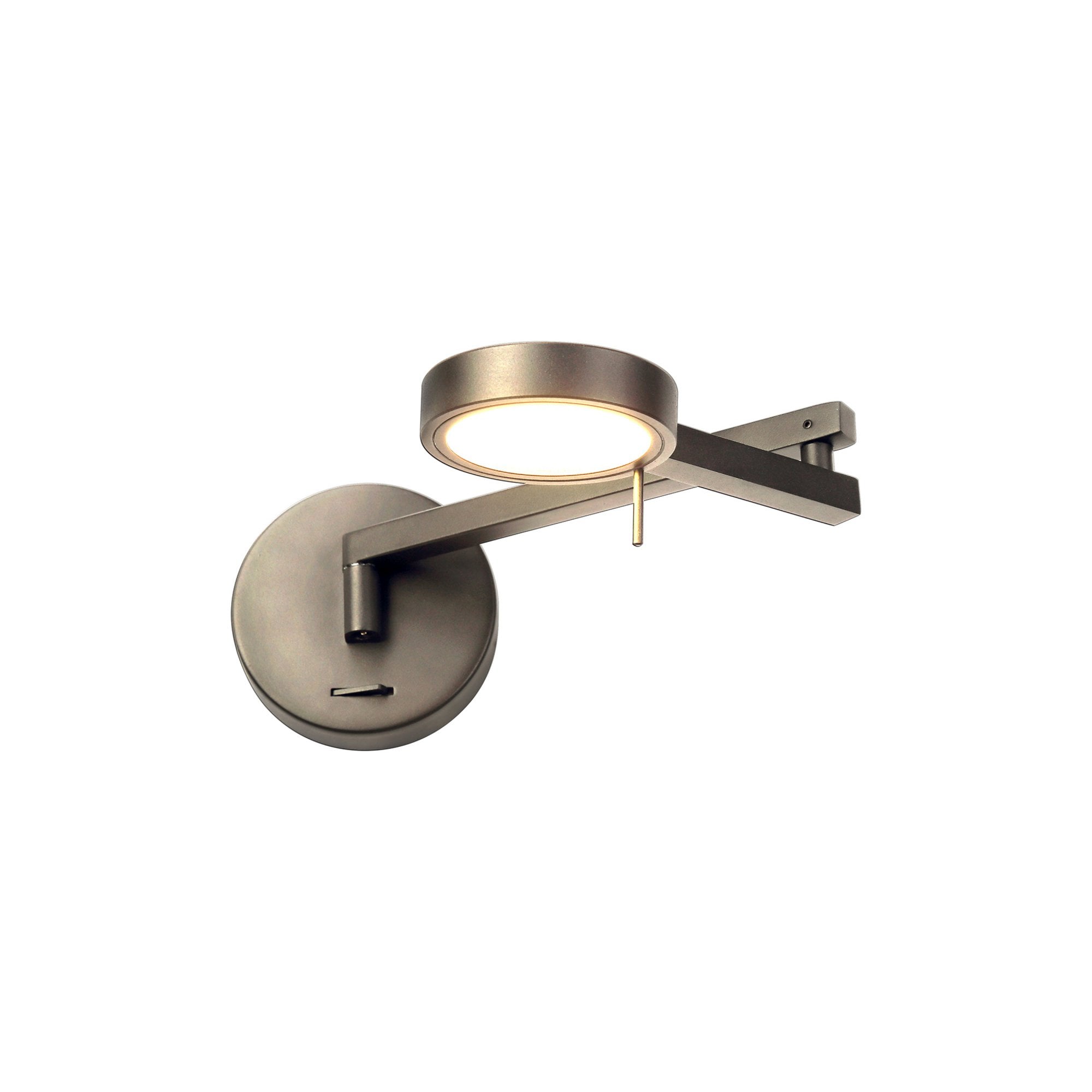 Fabula Hollybush Adjustable LED Swing Arm Wall Lamp/Reader Light - Satin Nickel