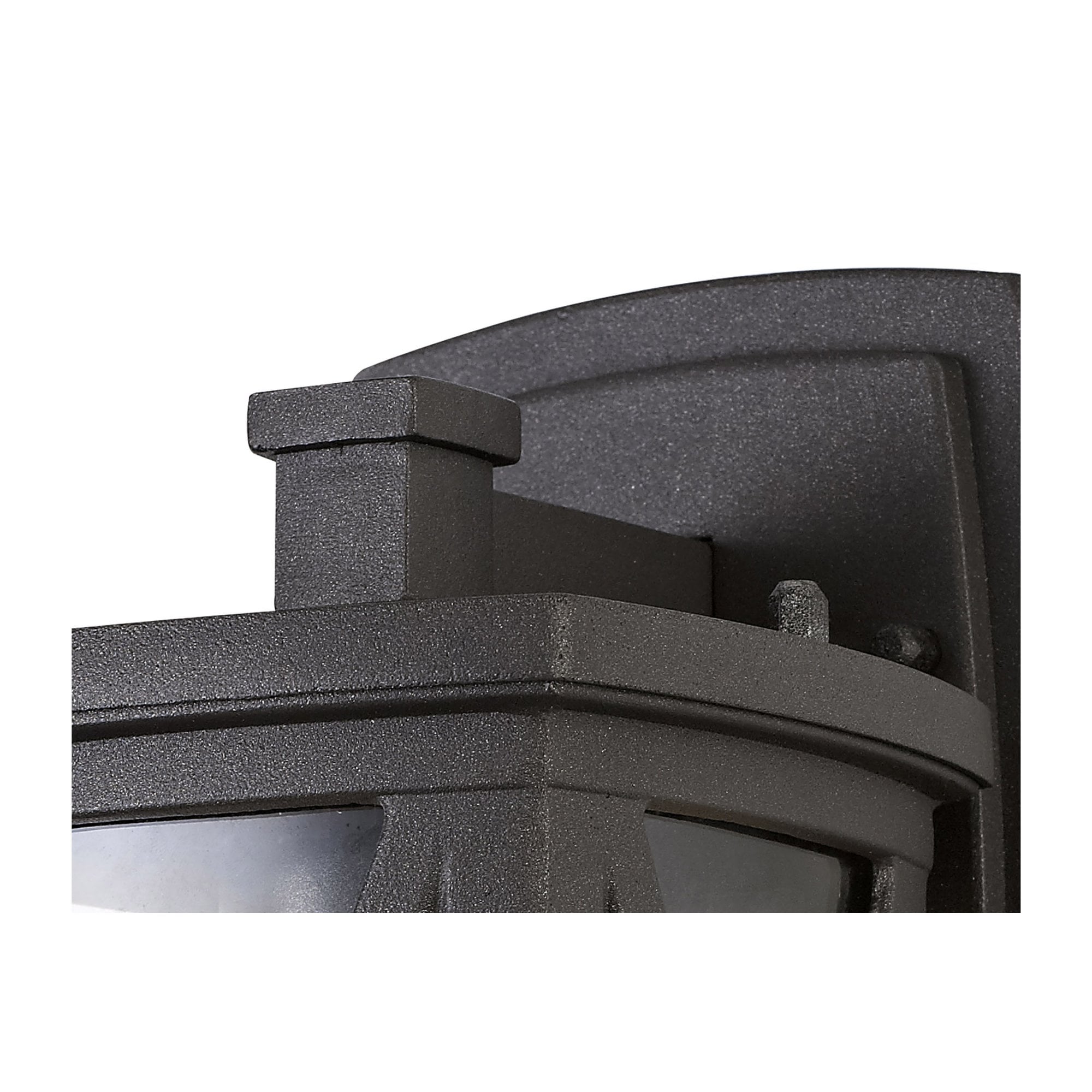 Fabula Osprey Down Criss Cross Wall Lamp - Anthracite & Clear Glass - IP54