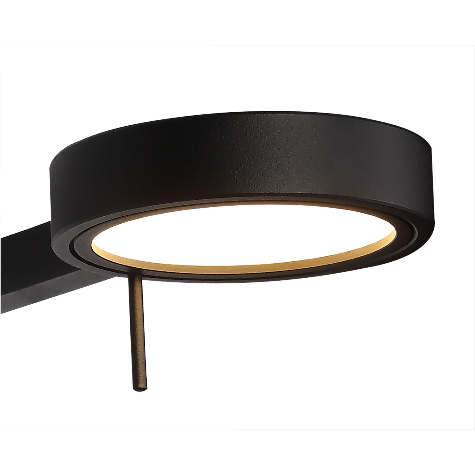 Fabula Hollybush Adjustable LED Swing Arm Wall Lamp/Reader Light - Sand Black