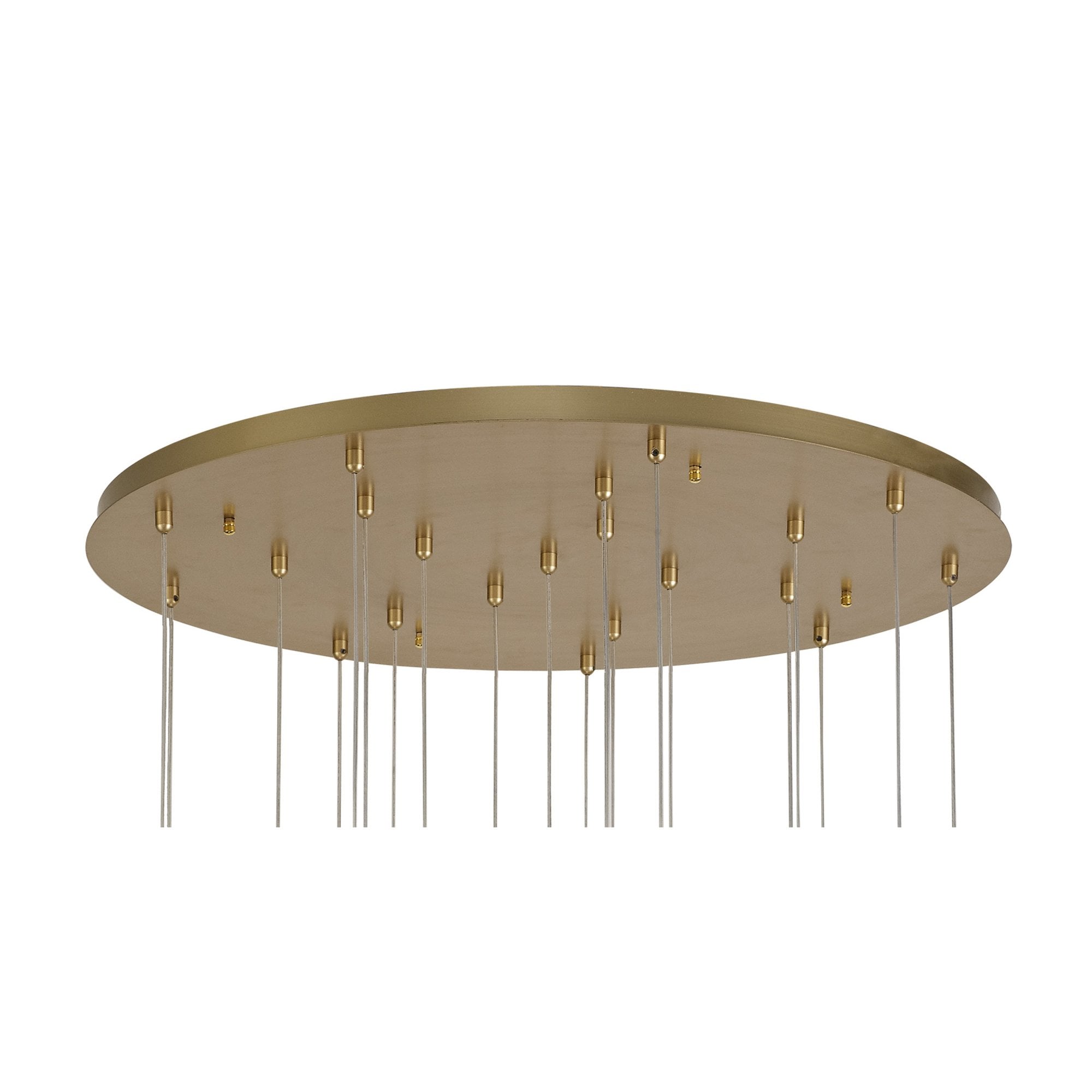 Fabula Falcon 21 Light Round LED Pendant - Painted Brushed Gold