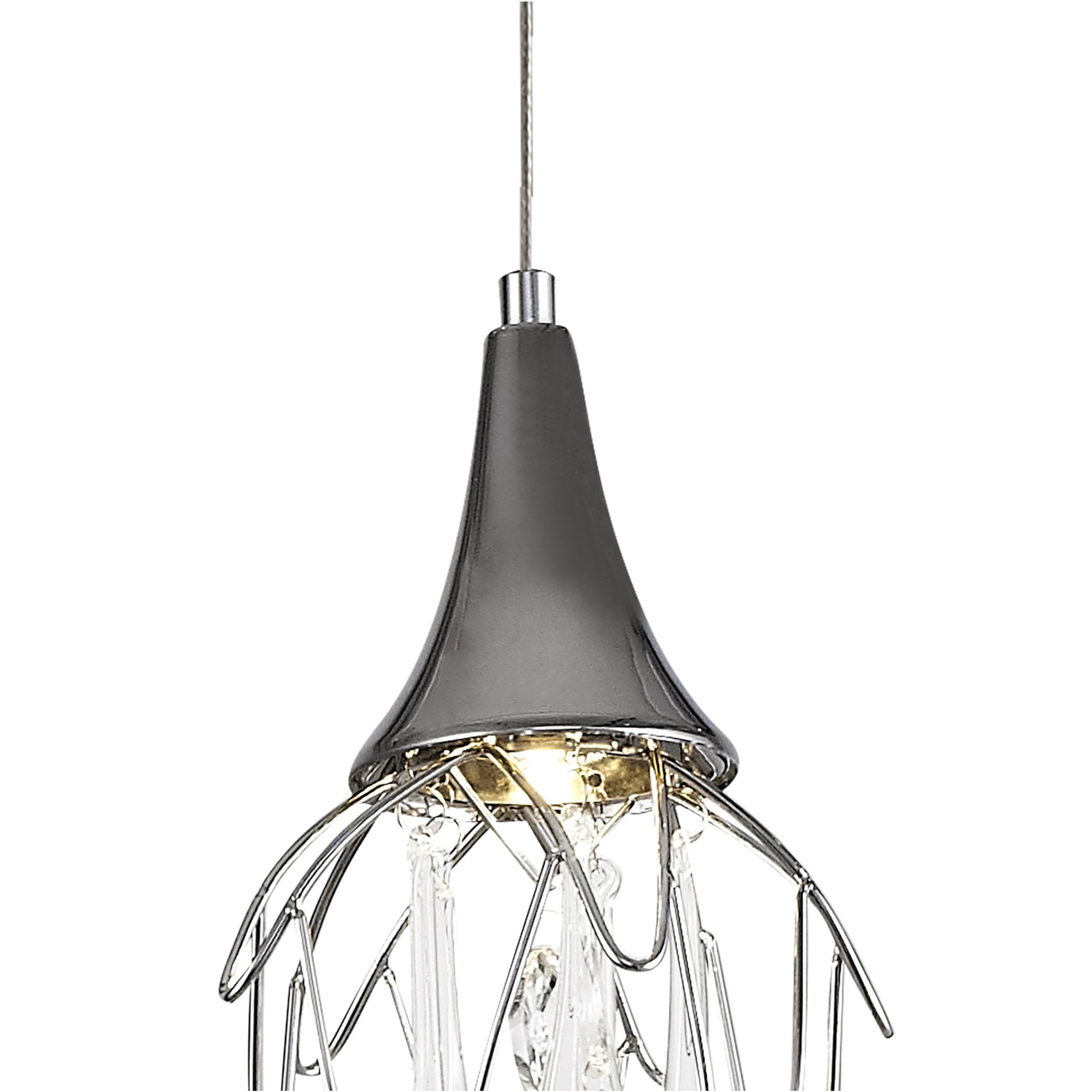 Fabula Albion 3 Light Linear Bar Pendant - Polished Chrome