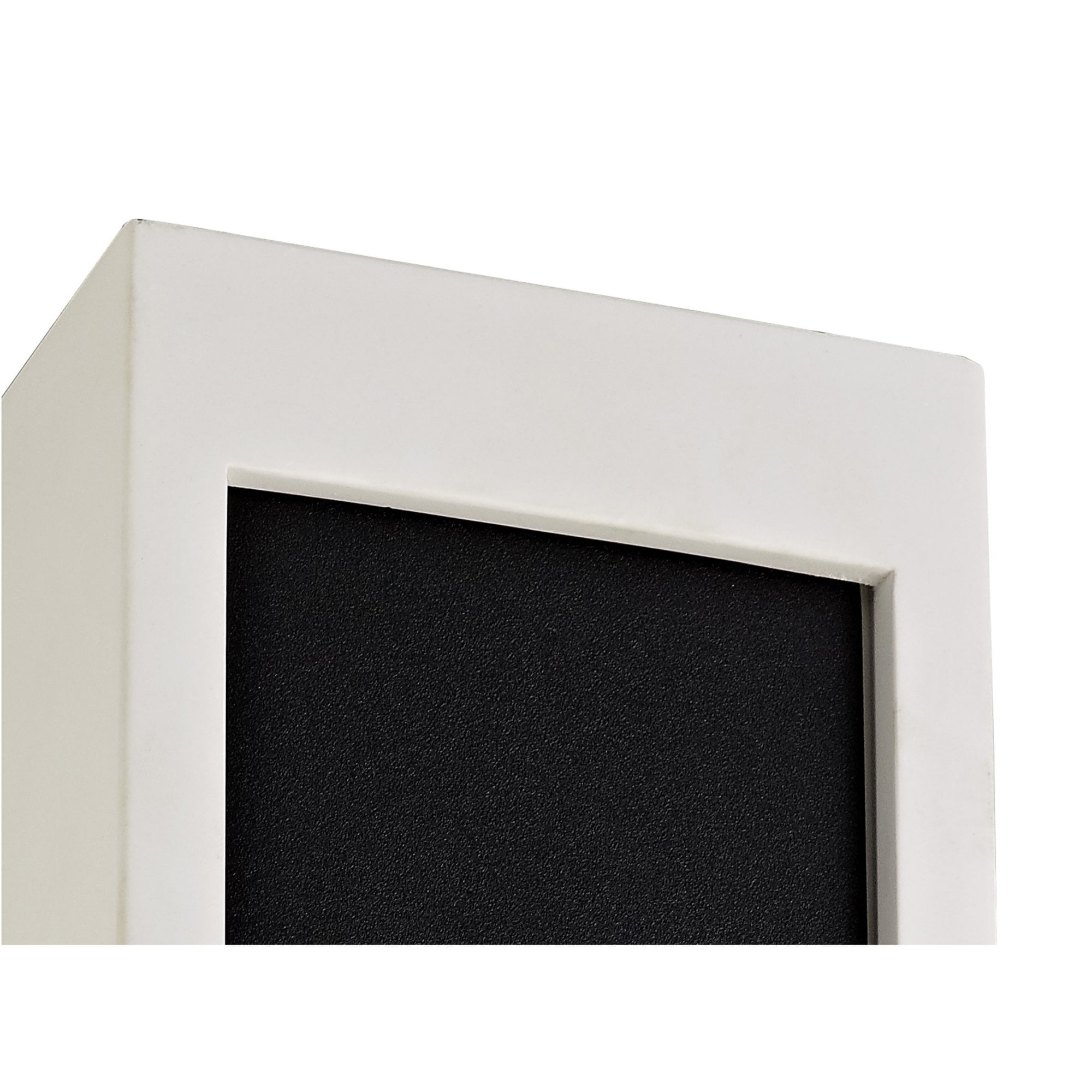 Fabula Trevose Single Square Ceiling Spot Light - White Paintable Gypsum & Matt Black Cover