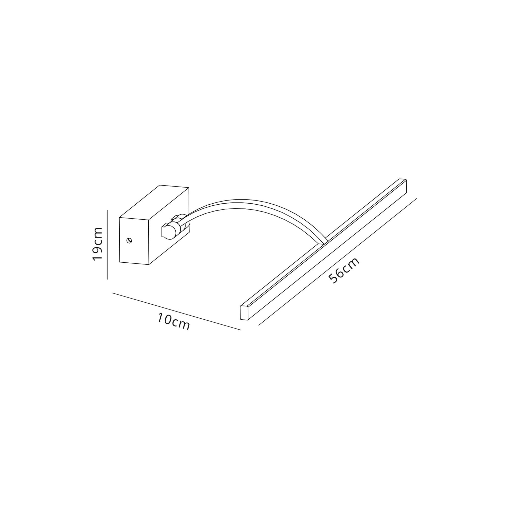 Fabula Plumtree Large 1 Arm LED Wall Lamp/Picture Light - Bronze