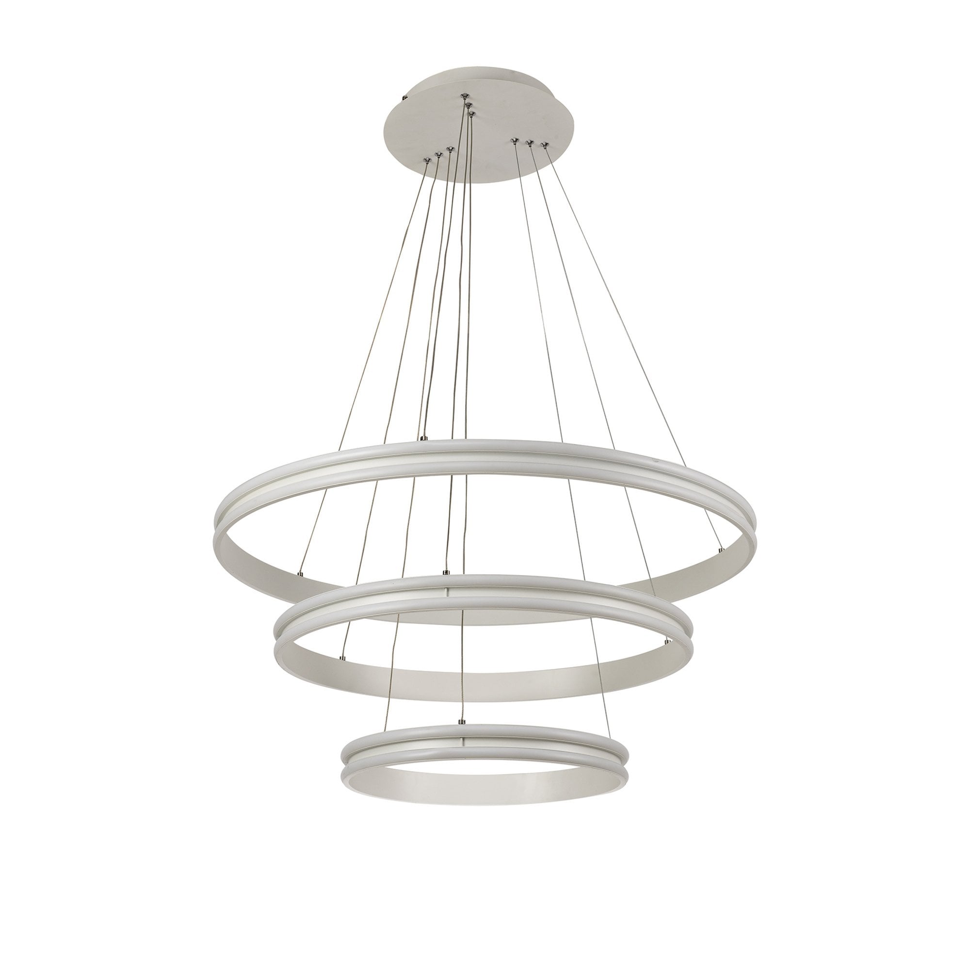 Fabula Millsmead 3 Light Dimmable LED Pendant - Matt White
