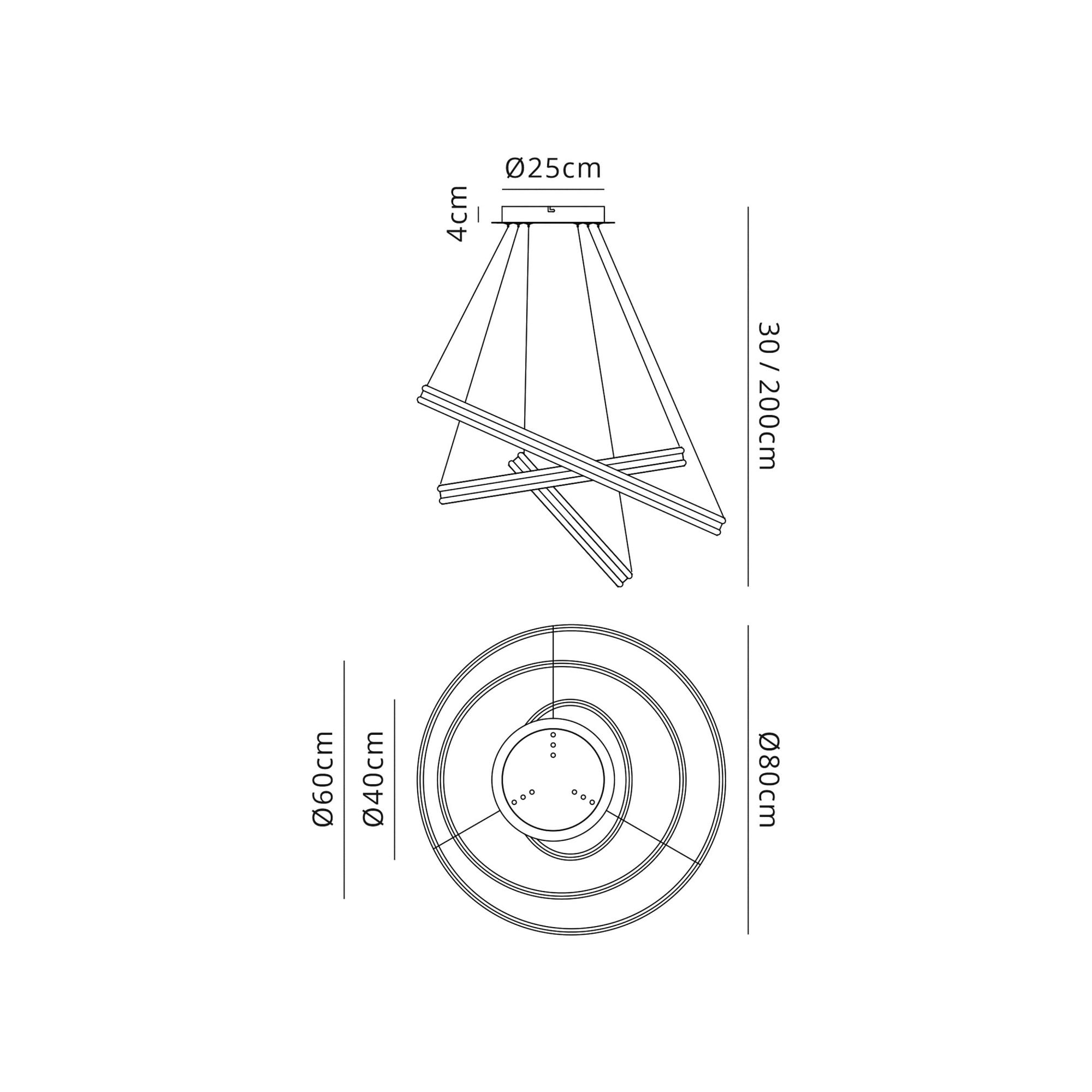 Fabula Millsmead 3 Light Dimmable LED Pendant - Matt White
