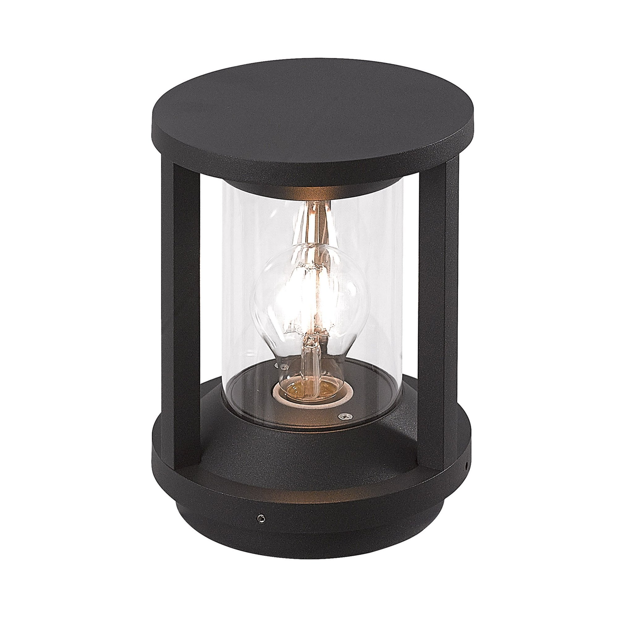 Fabula Highland Single Pillar Lamp - Anthracite - IP65