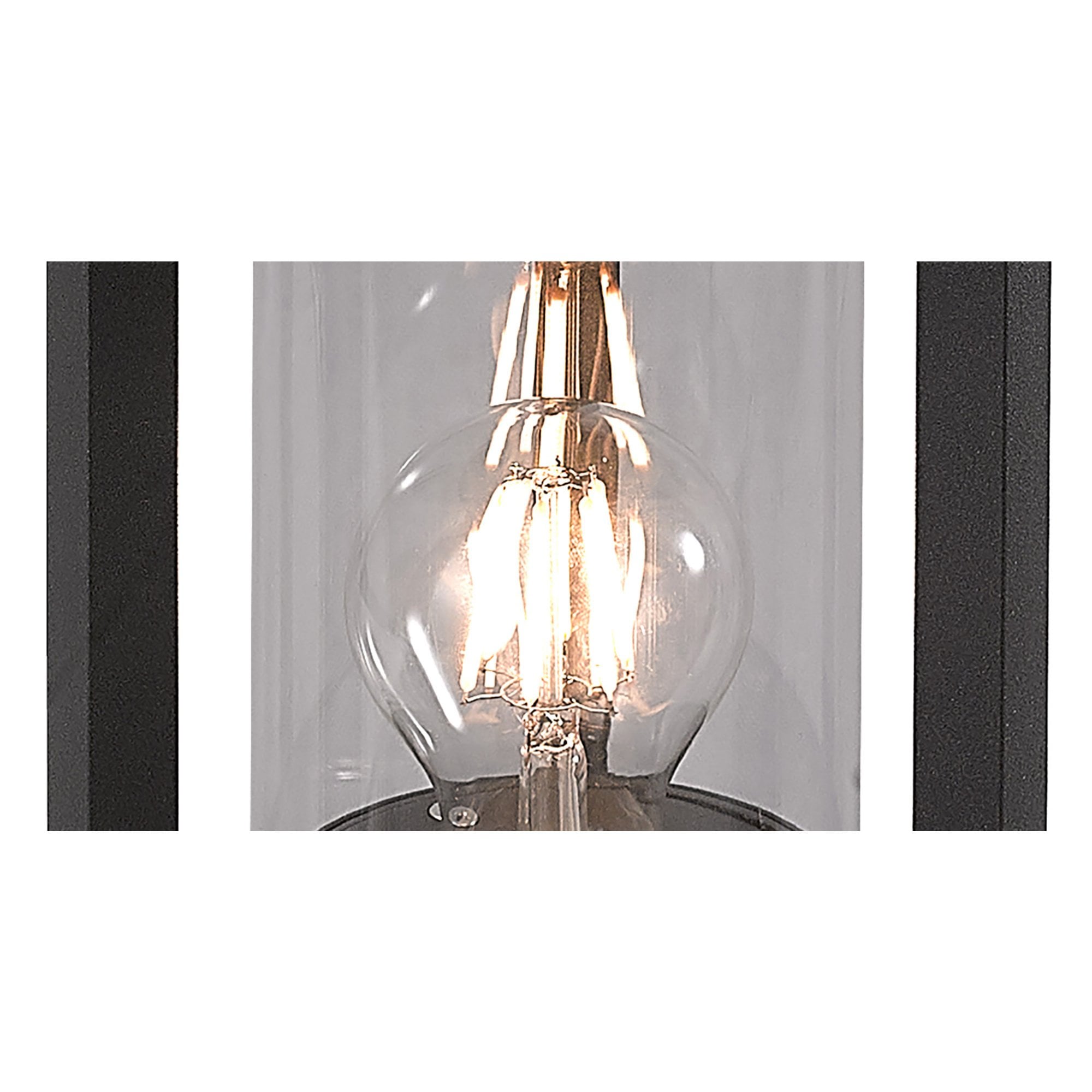 Fabula Highland Single Pillar Lamp - Anthracite - IP65